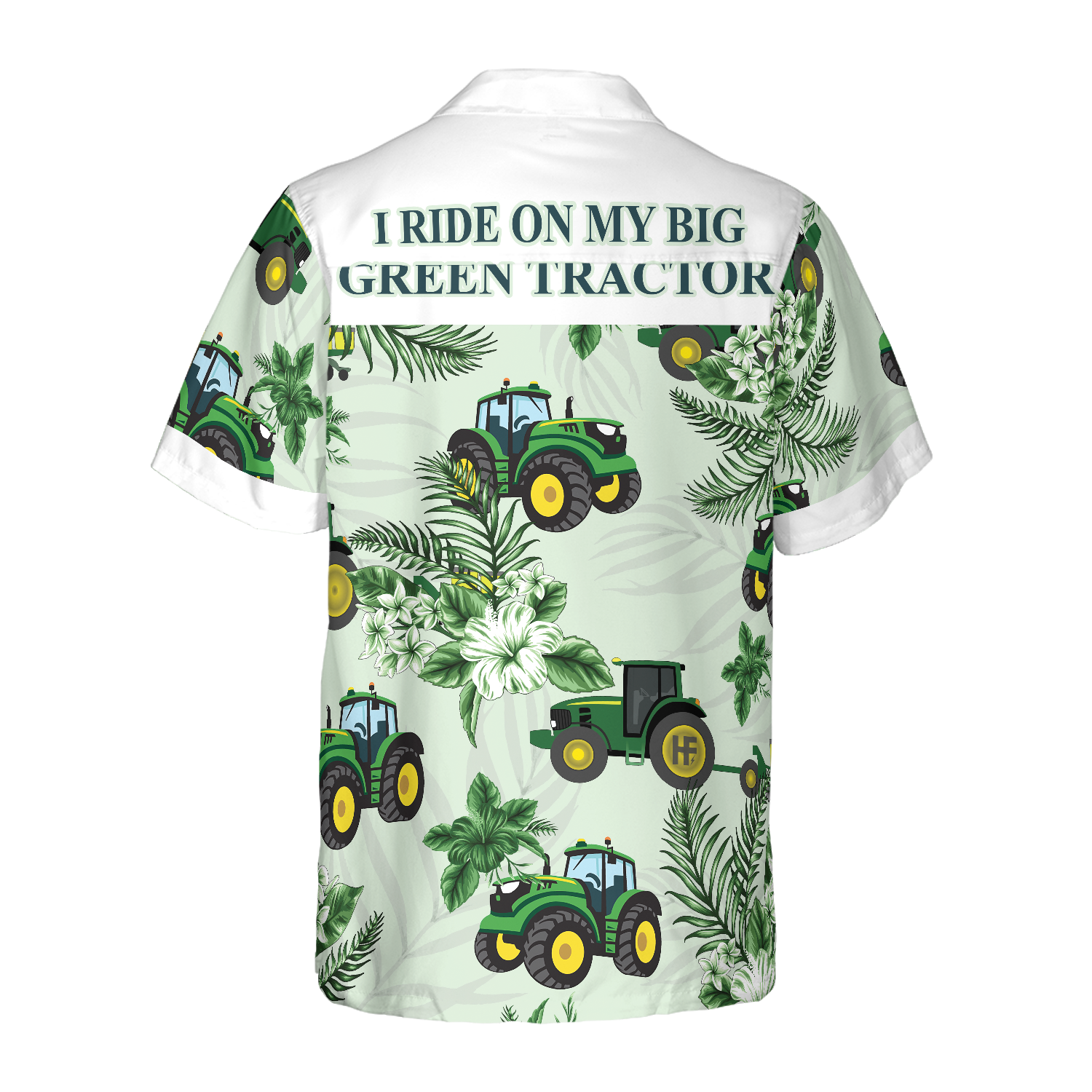 Cool Green Tractor Hawaiian Shirt