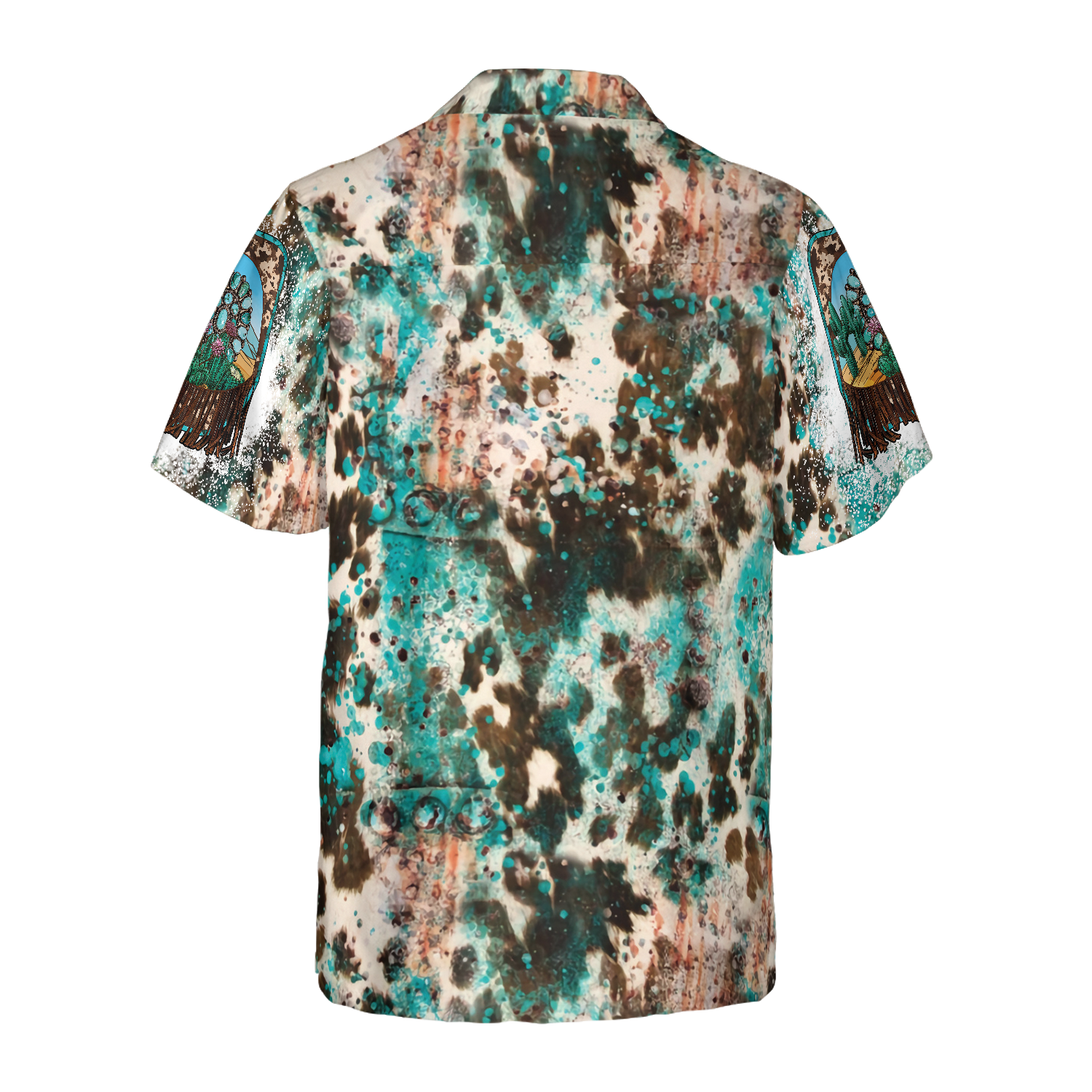 Texas Cowhide Map Hawaiian Shirt, Unique Texas Shirt For Texas Lovers