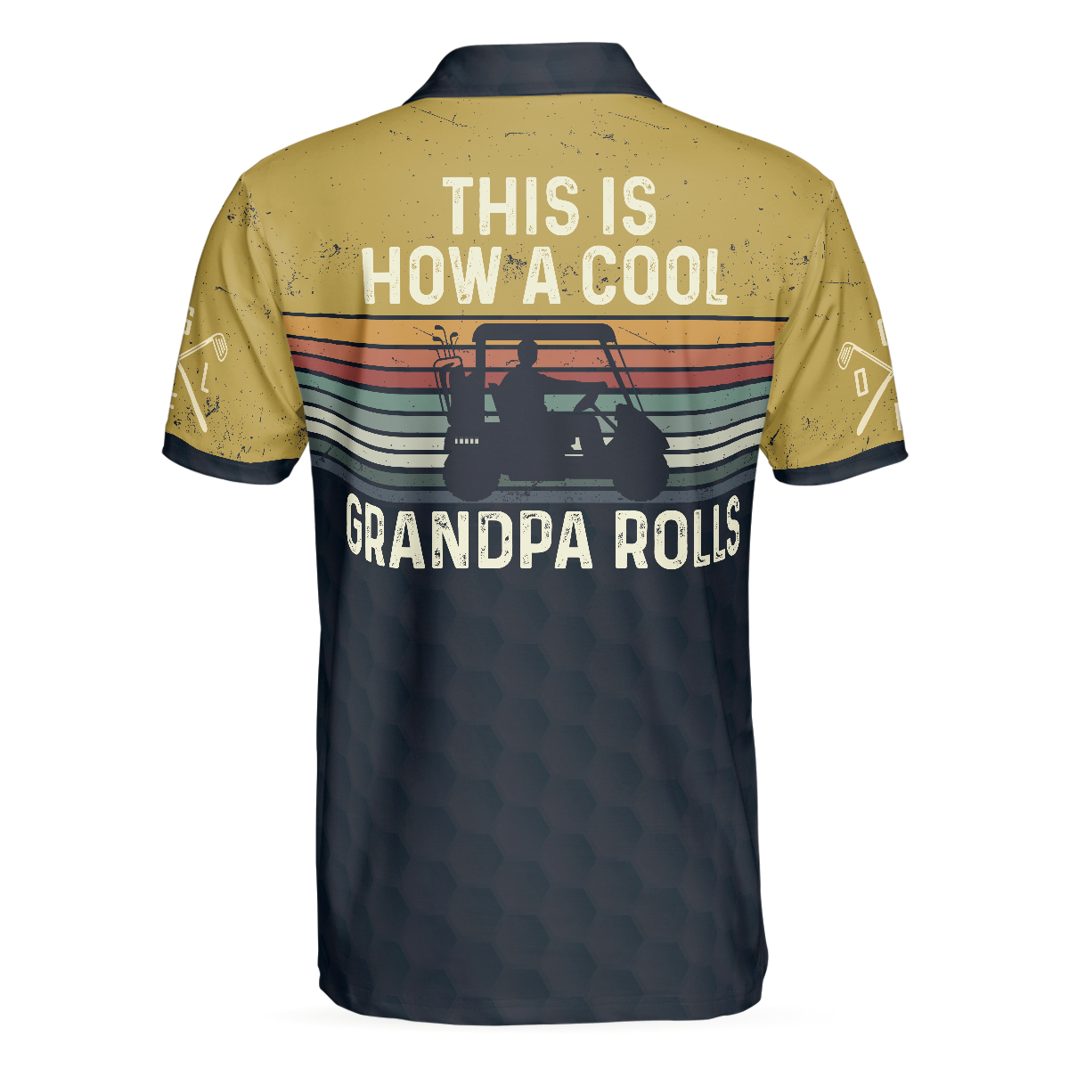 This Is How A Cool Grandpa Rolls Golf Polo Shirt, Striped Shirt For Men, Cool Golf Gift For Golfers