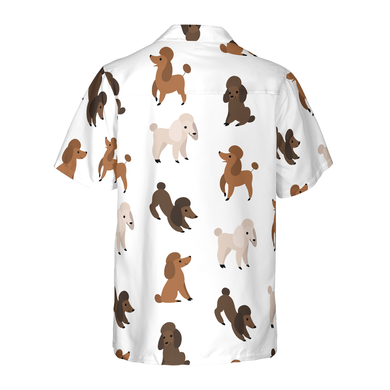 Puppies Run Around Poodle Shirt Hawaiian Shirt