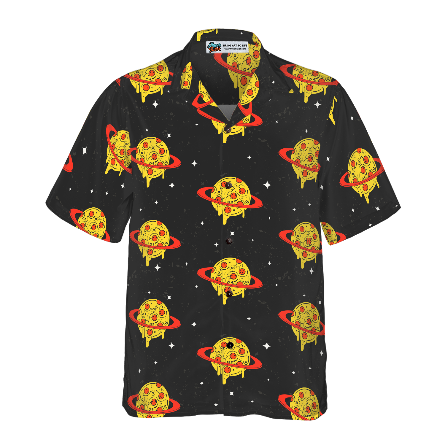 Pizza Planets Shirt For Men Hawaiian Shirt