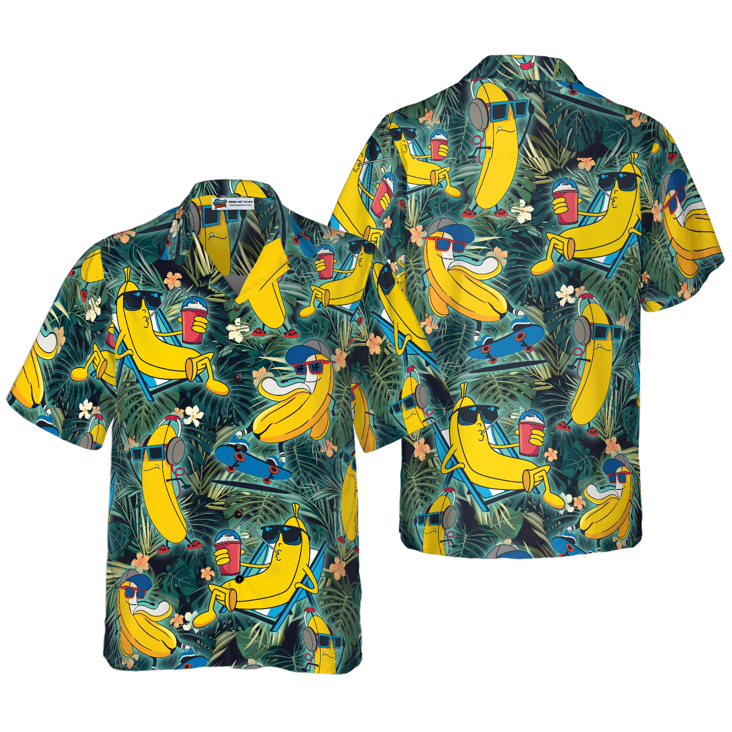 Funny Chill Tropical Banana Hawaiian Shirt