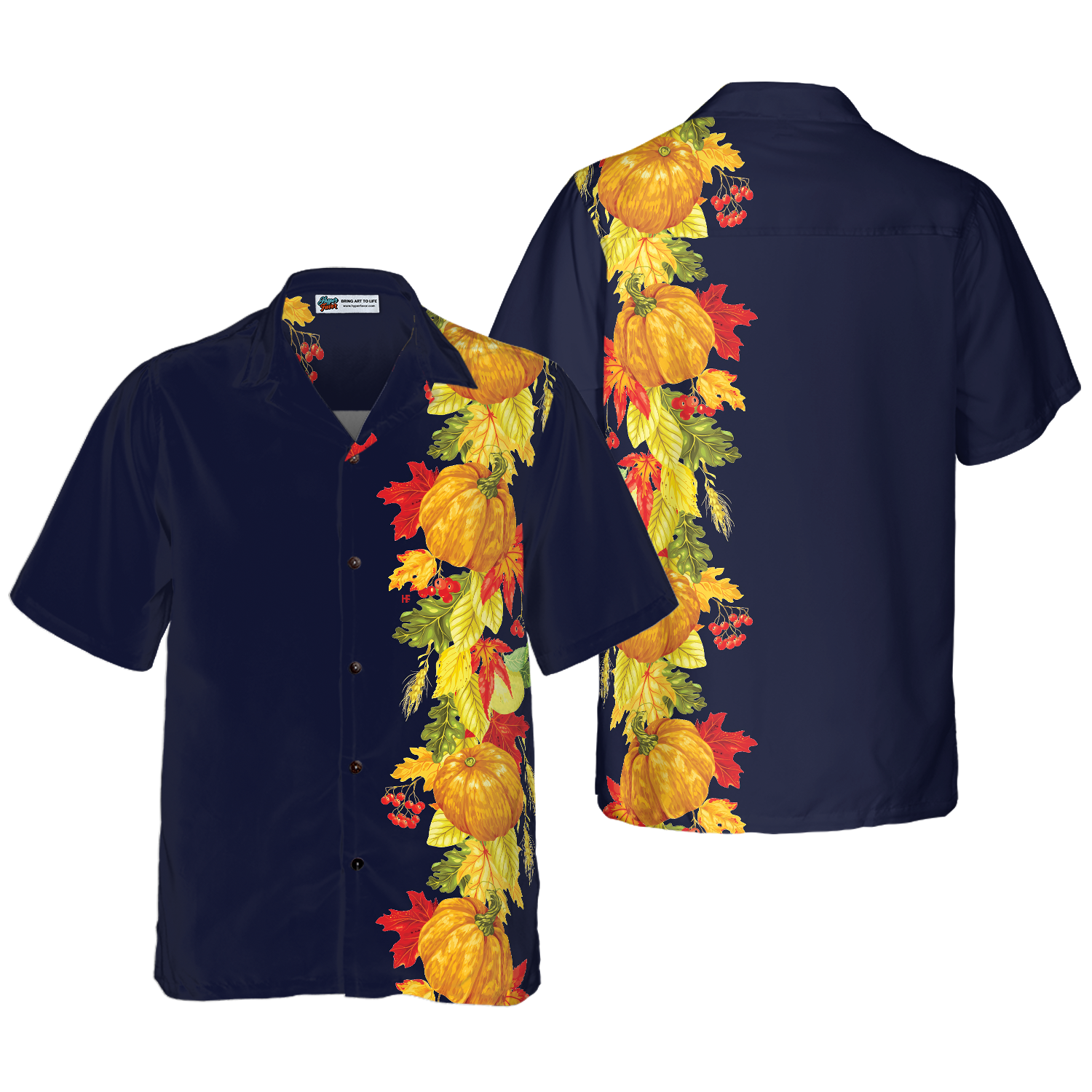 Thanksgiving Harvest Season Elements Hawaiian shirt