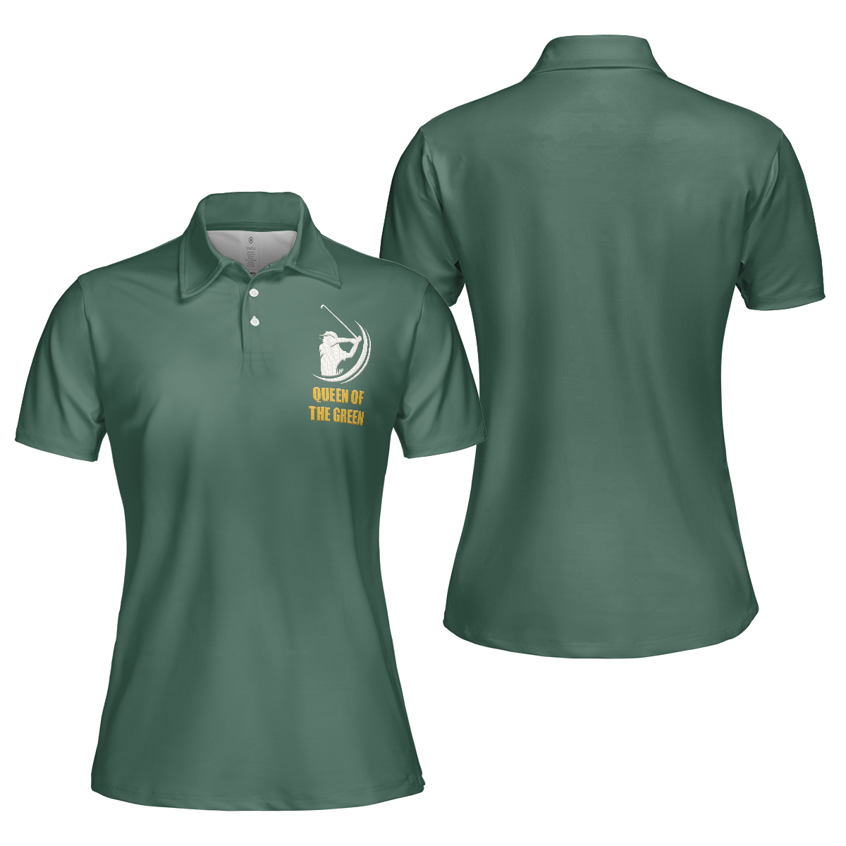 Queen Of The Green Golf Polo Shirt Short Sleeve Women Polo Shirt