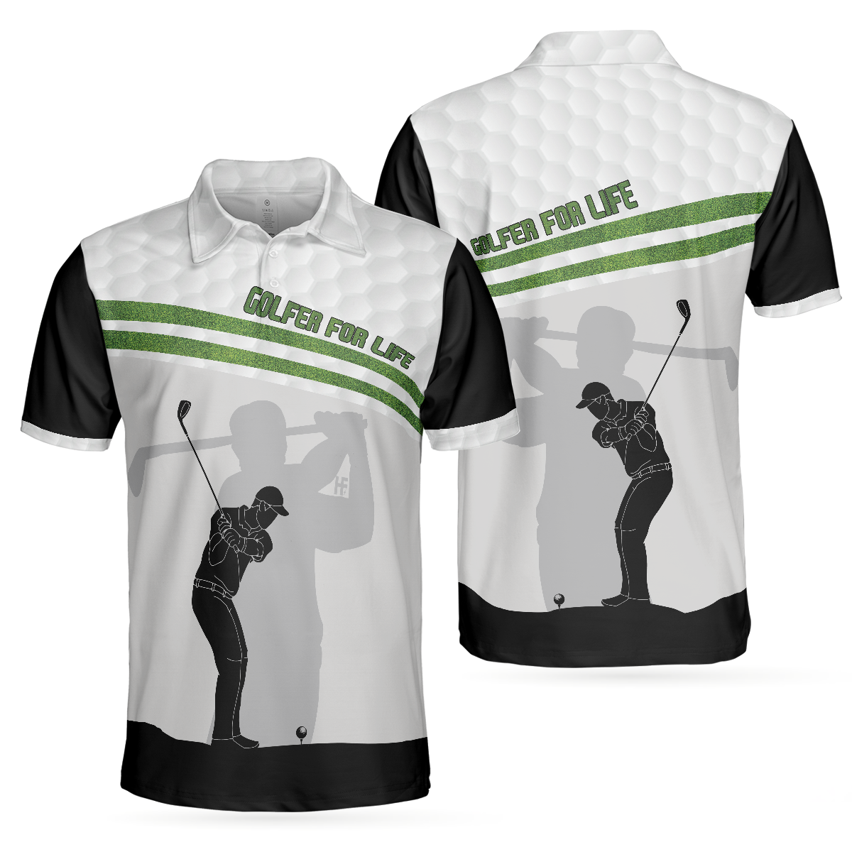 Golfer For Life Golf Polo Shirt, Golf Swing Shirt For Male Golfers, Best Golf Shirt For Hot Weather