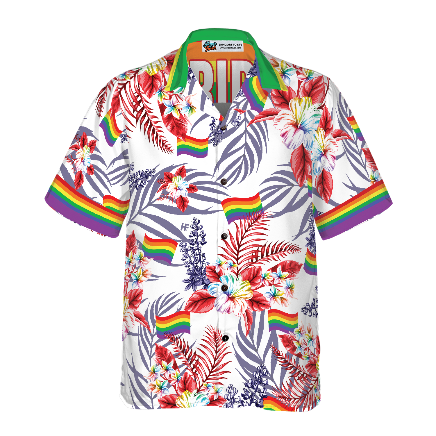 Pride LGBT Bluebonnet Hawaiian Shirt