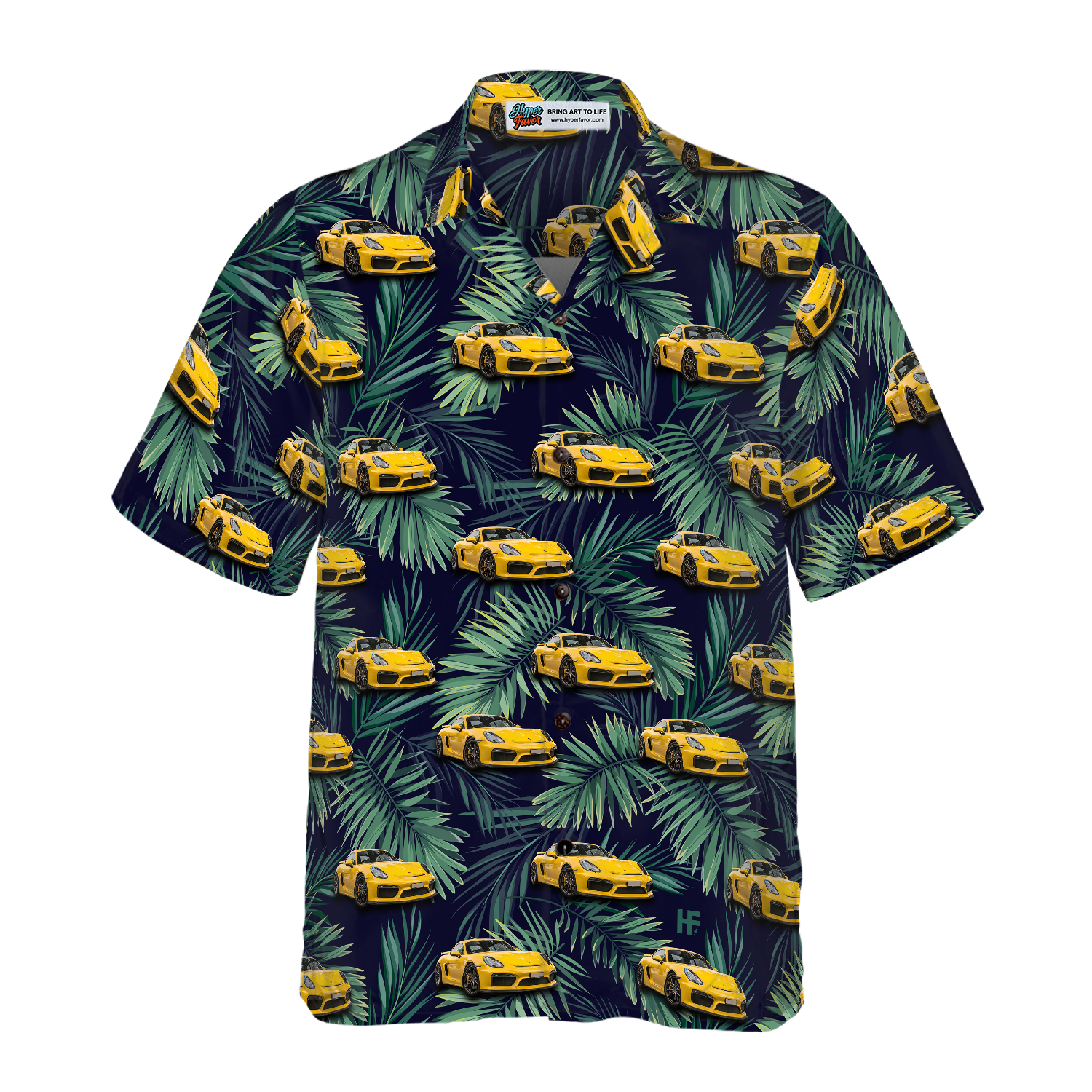 Custom Tropical Car Hawaiian Shirt