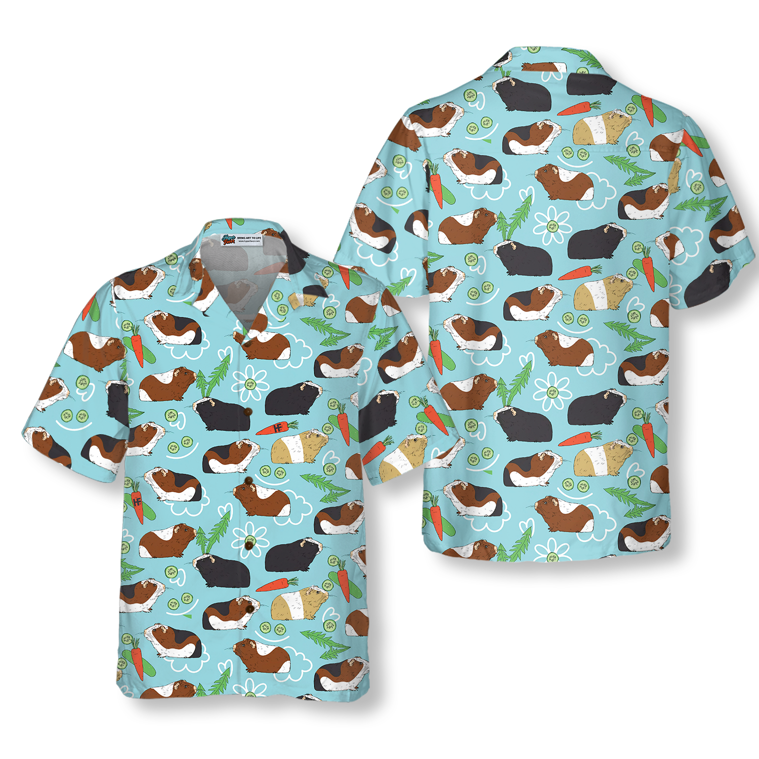 Guinea Pig Seamless Pattern V1 Hawaiian Shirt