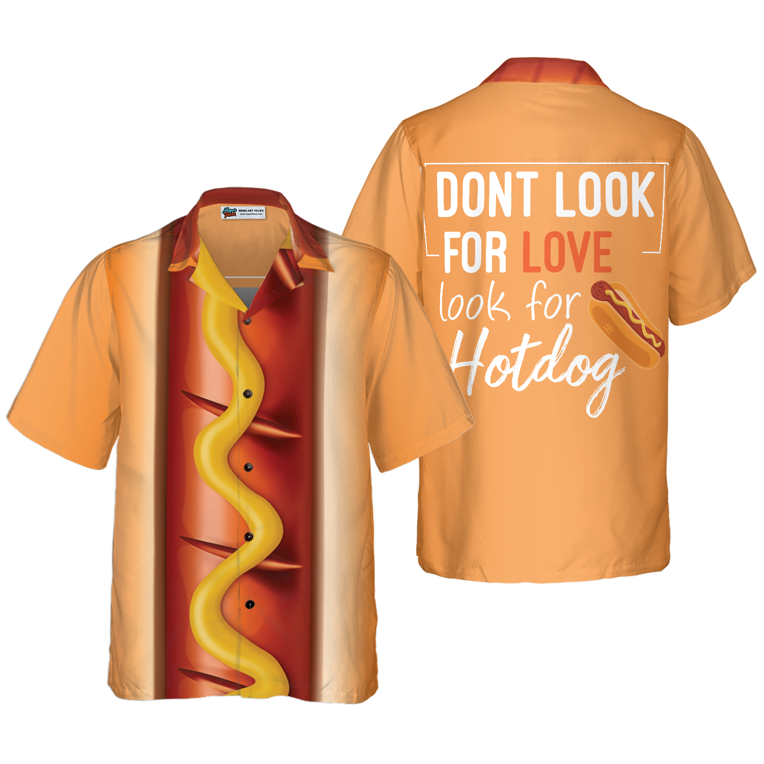 Funny Halloween Hot Dog Costume Shirt Hawaiian Shirt