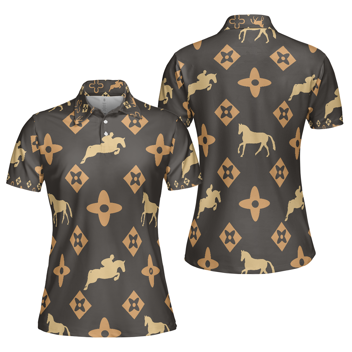 Women's Riding Polo Equestrian Short Sleeve Women Polo Shirt