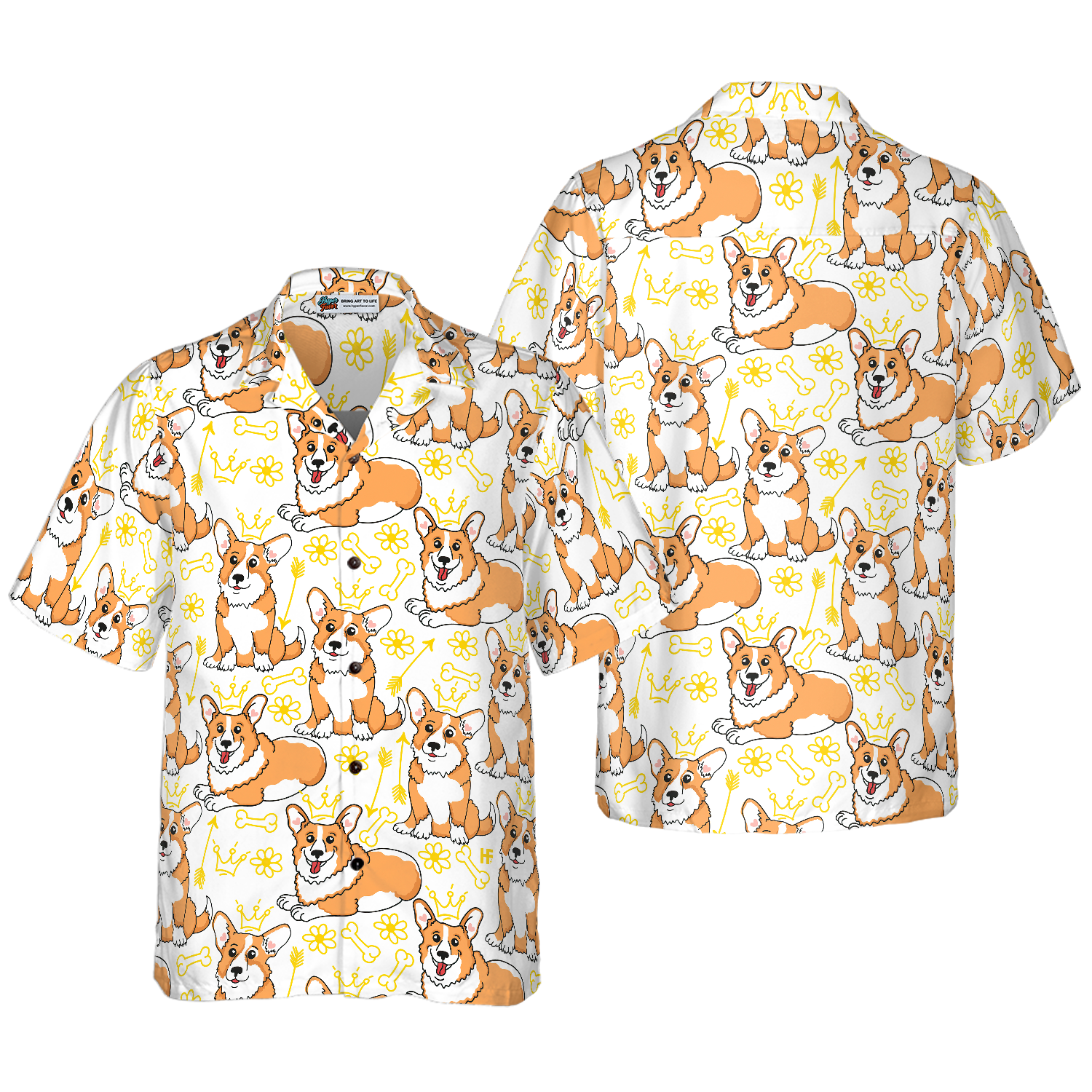 Corgi Pembroke Shirt For Men Hawaiian Shirt