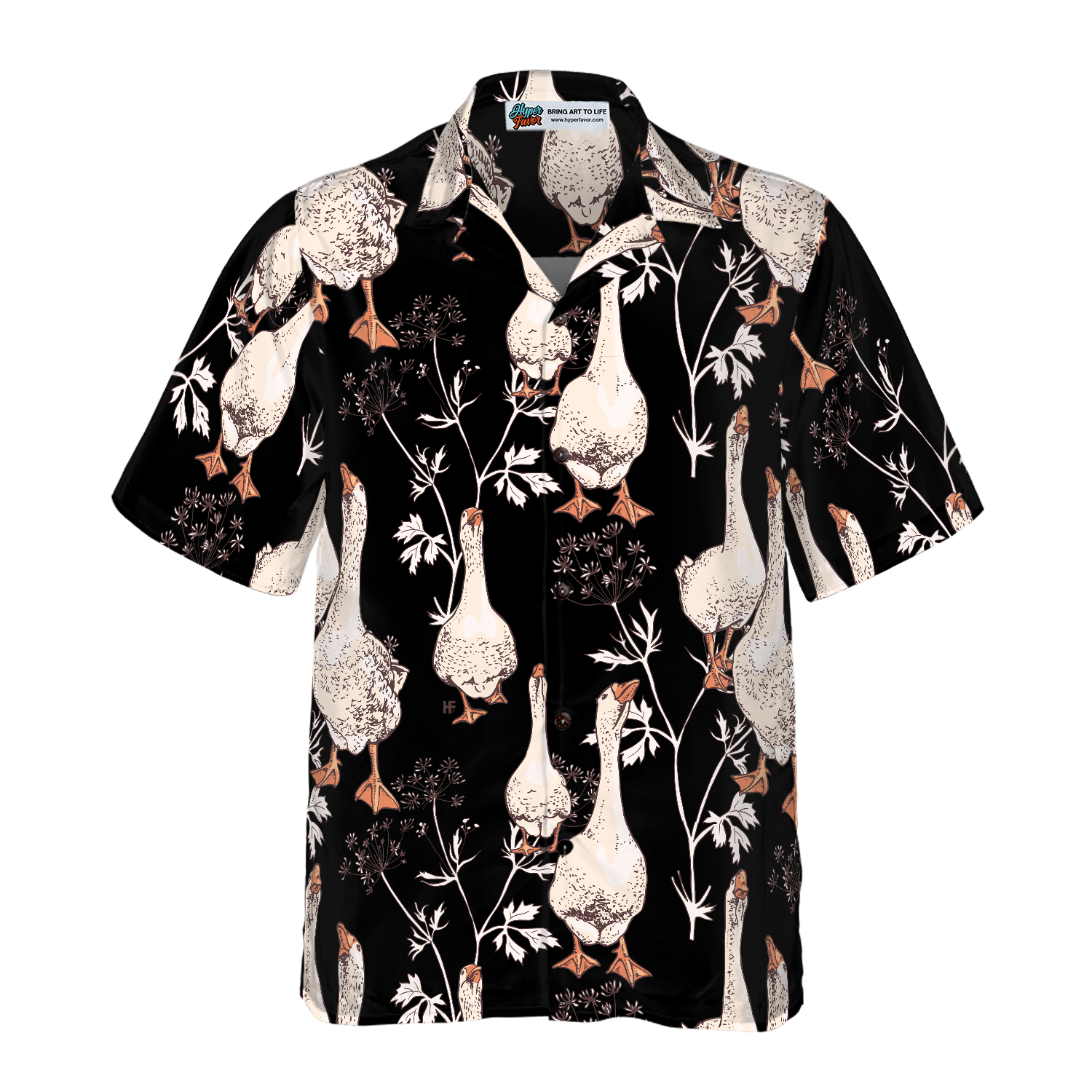 Seamless Gooses Pattern Shirt For Men Hawaiian Shirt