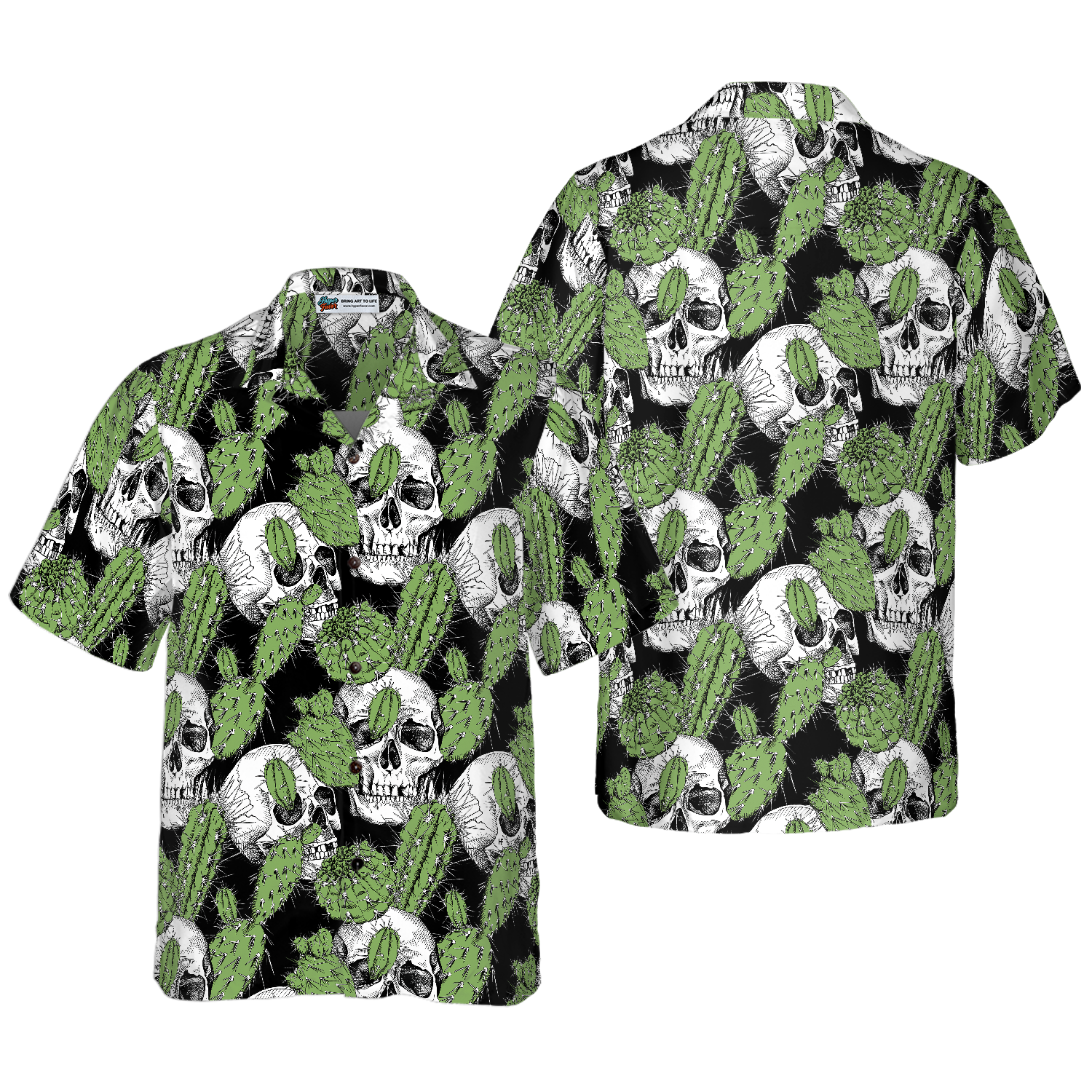 Cactus Skull Shirt For Men Hawaiian Shirt