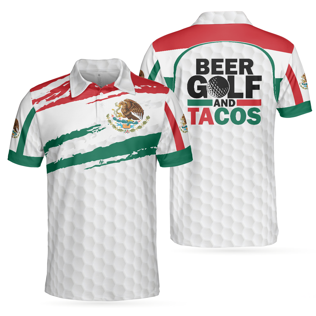 Beer Golf And Tacos Polo Shirt, Simple Golfing Shirt Design For Male Players, Best Golf Shirt With Sayings