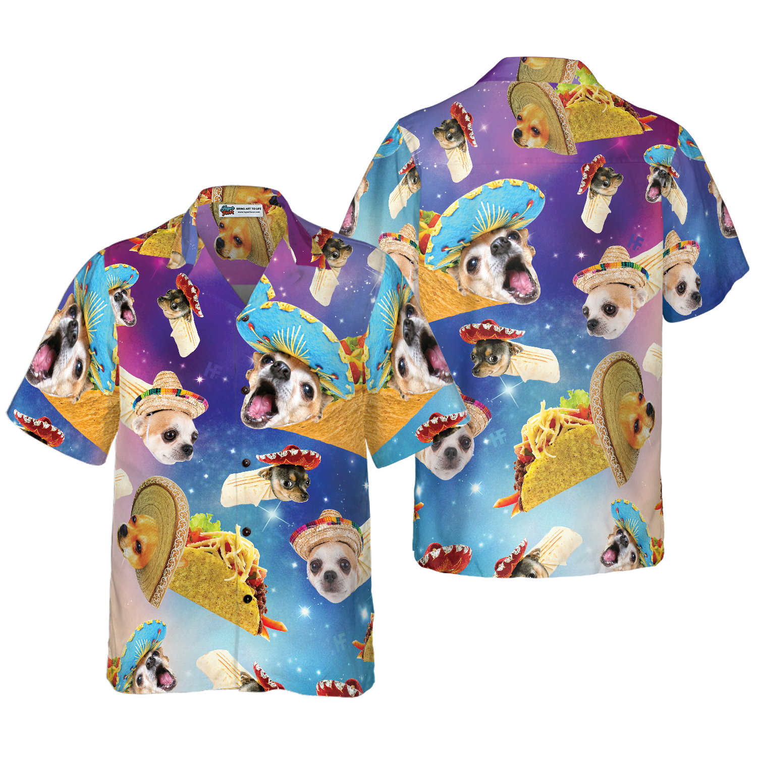 Taco Chihuahua Dog Hawaiian Shirt