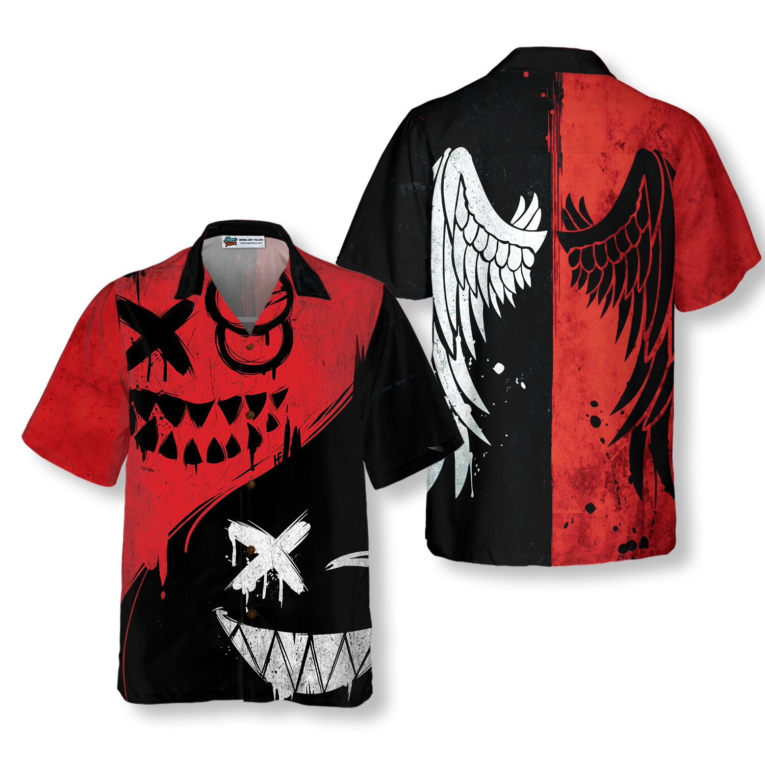Halloween Evil Smile Hawaiian Shirt