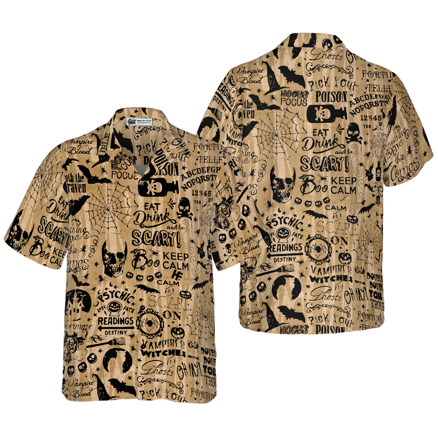 Halloween Ouija Shirt For Men Hawaiian Shirt