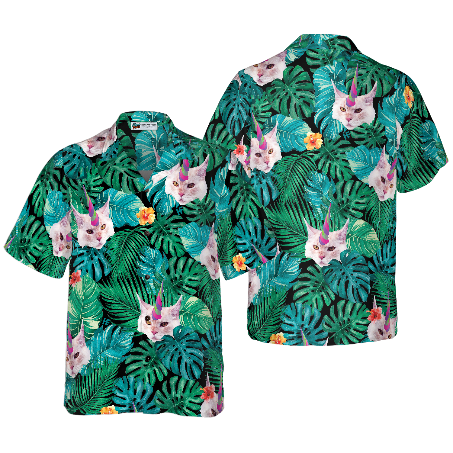 Unicorn Cat Hawaiian Shirt
