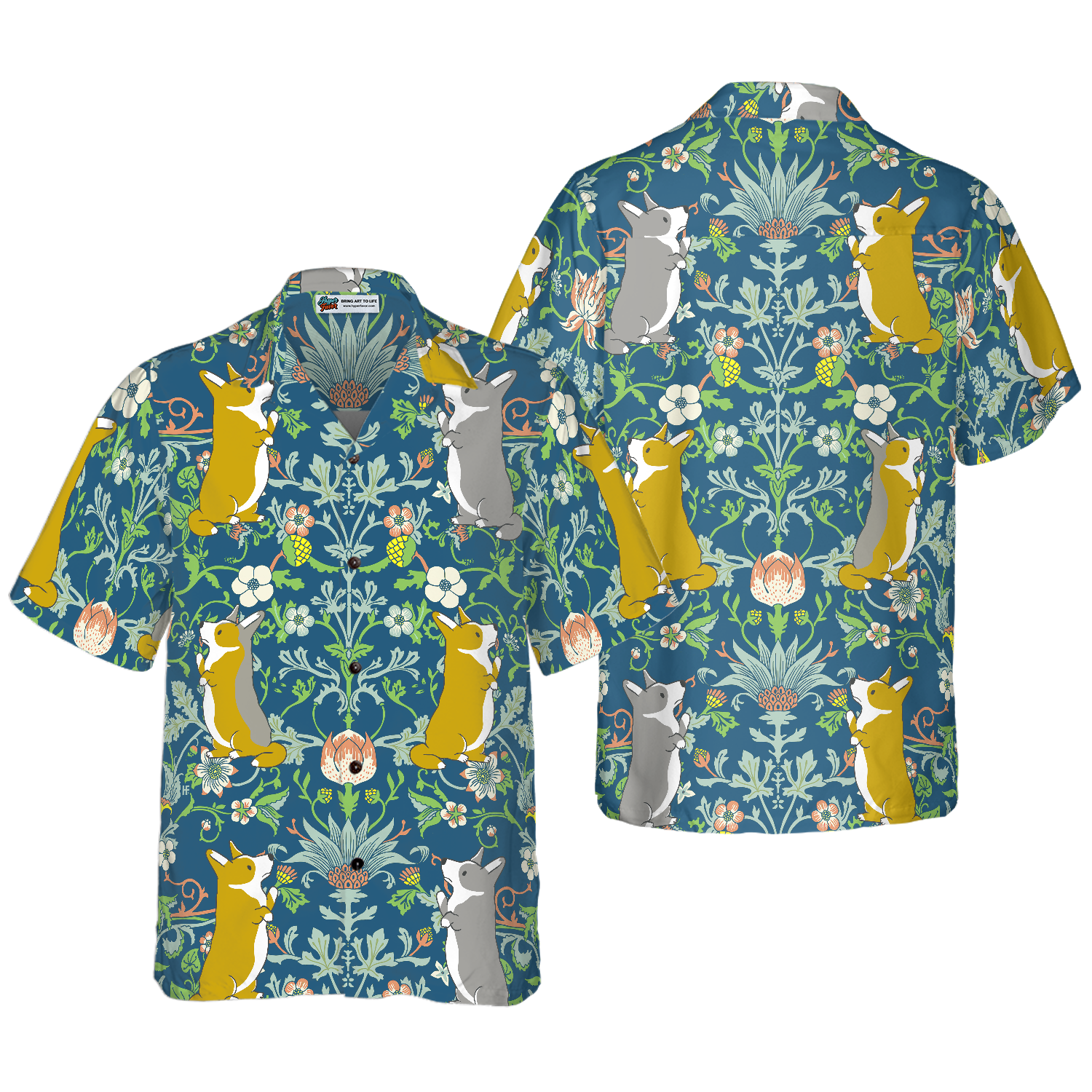 Corgi In The Magical Forest Corgi Hawaiian Shirt, Best Dog Shirt For Men And Women