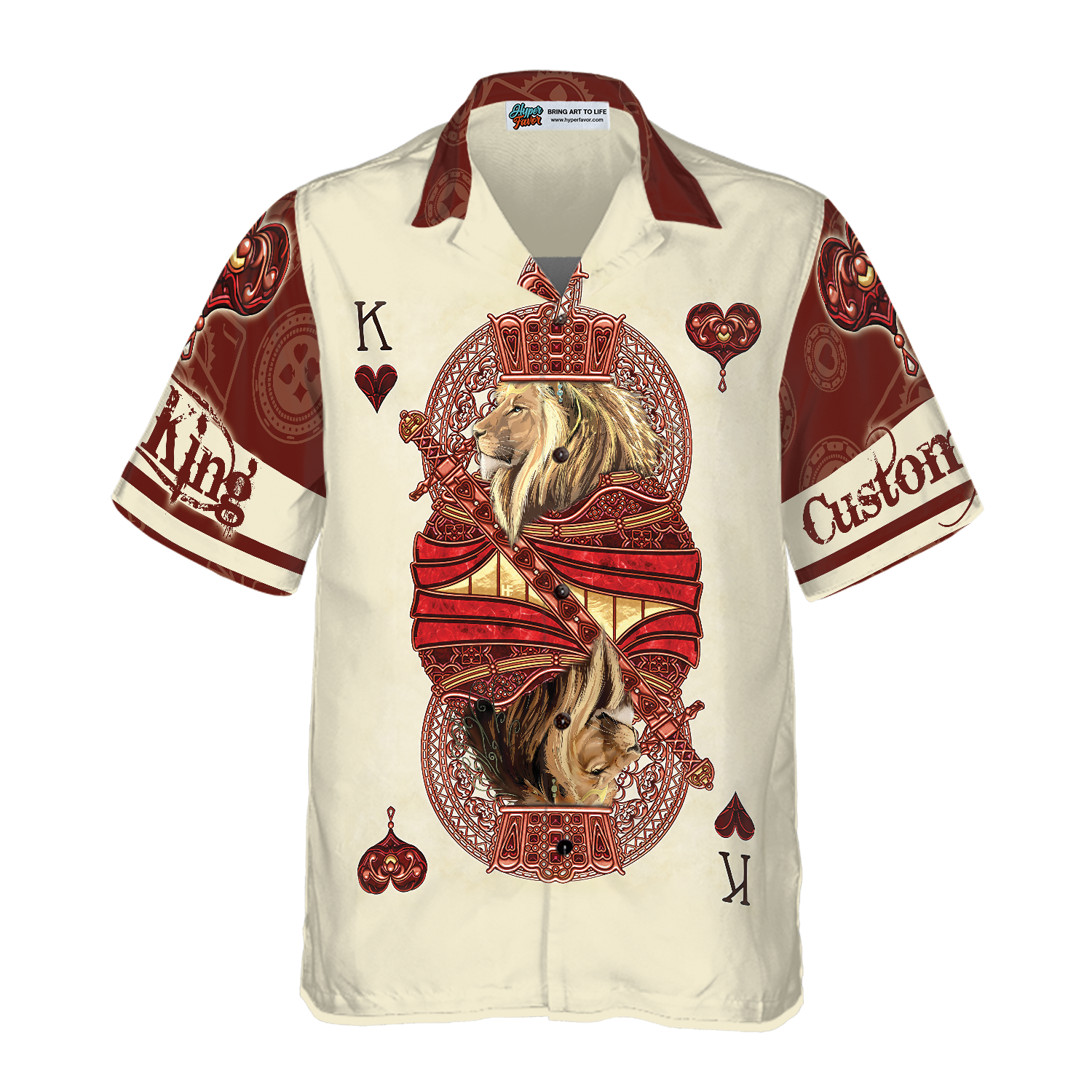 The King Of Poker Shirt For Men Custom Hawaiian Shirt