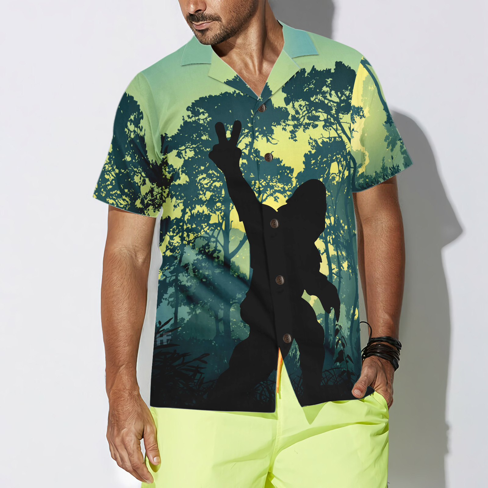 Bigfoot Saw Me Hawaiian Shirt