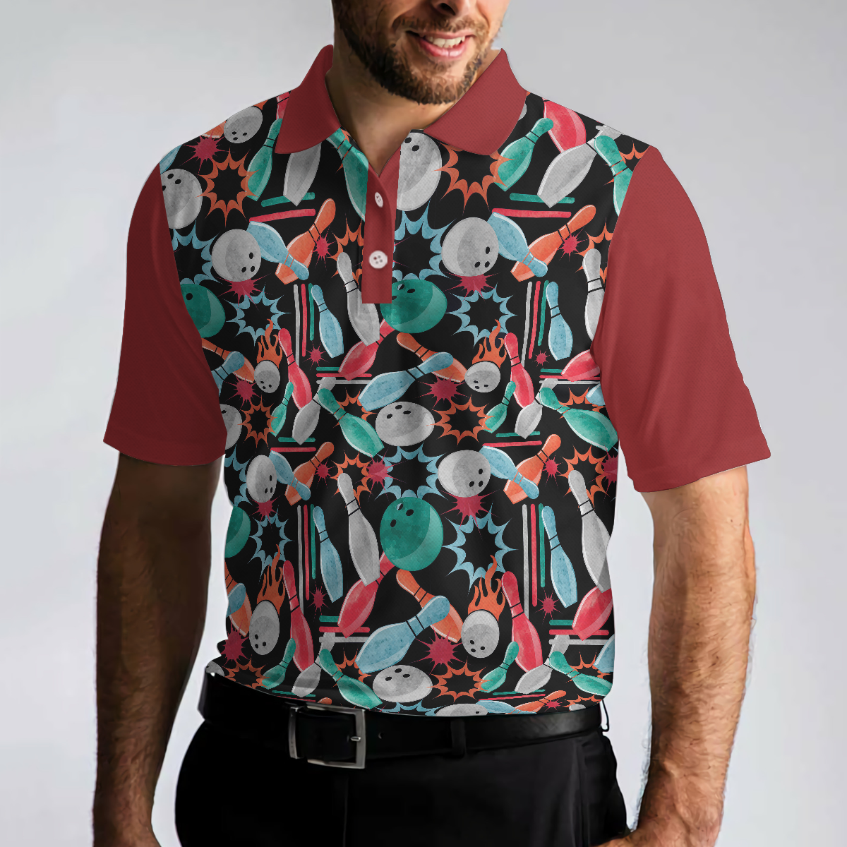 Sleep With A Bowler You'll Be Amazed Polo Shirt, Colorful Tenpin Bowling Shirt Design, Best Gift Idea For Bowlers