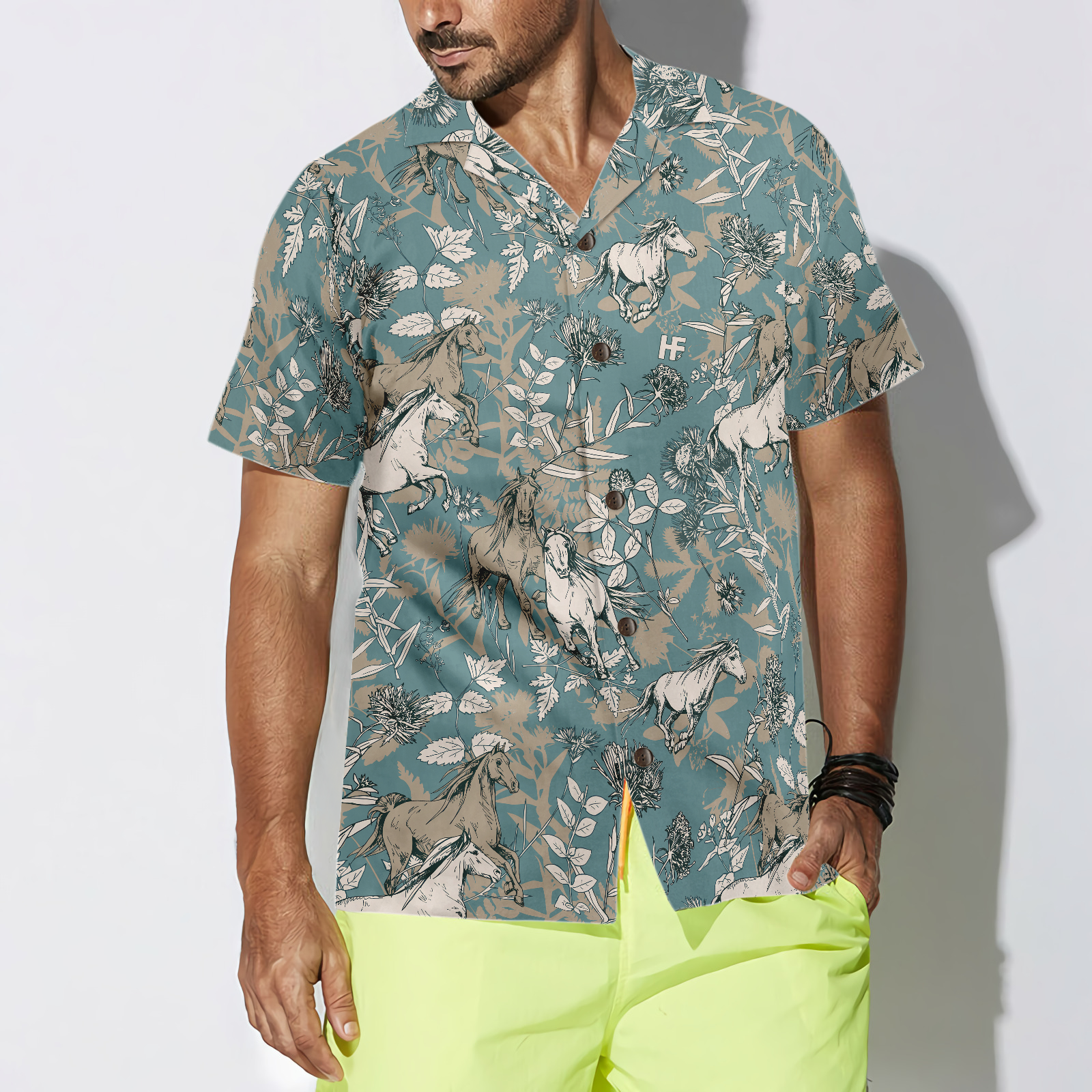 Beautiful Horses Shirt For Men Hawaiian Shirt