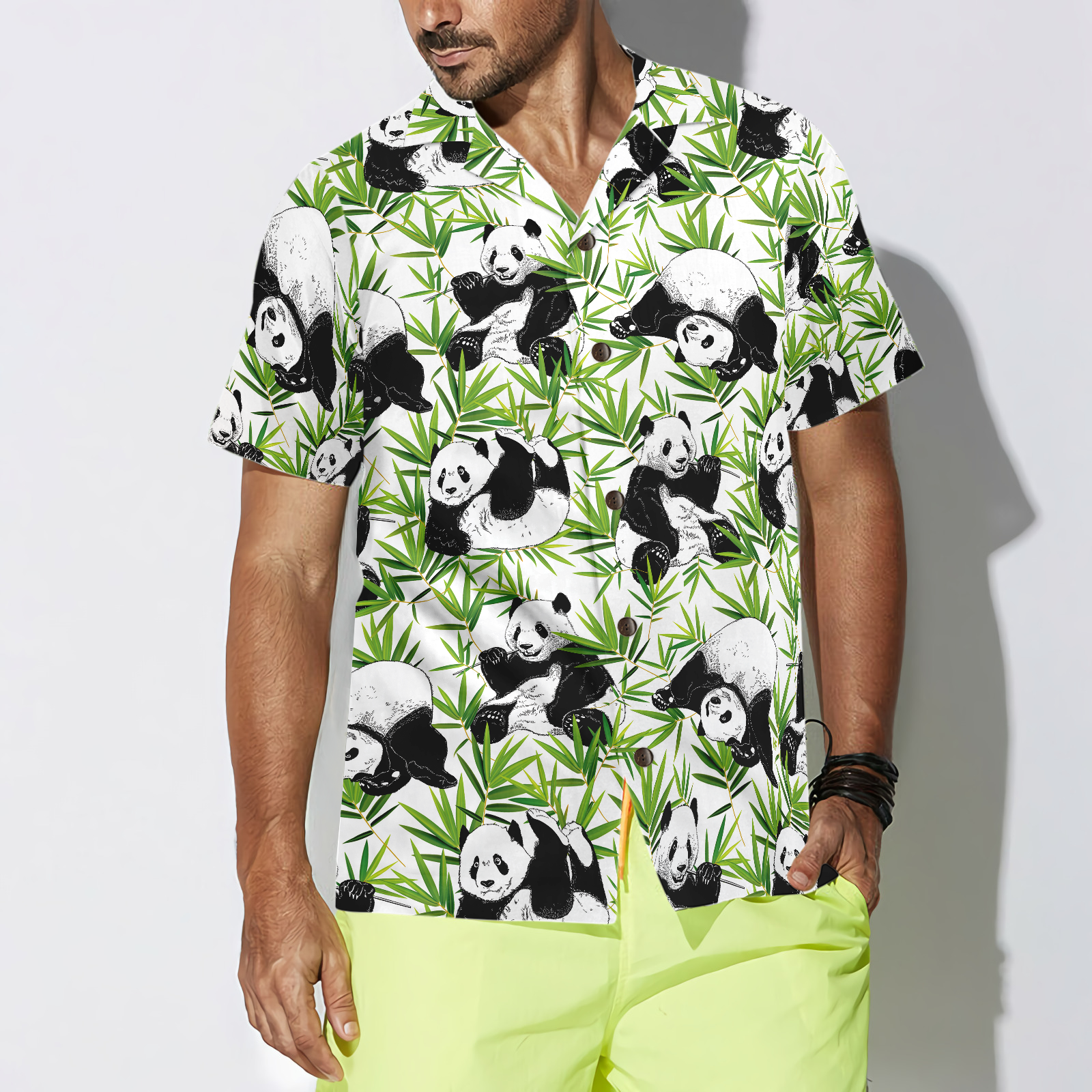 Panda Bamboo Hawaiian Shirt