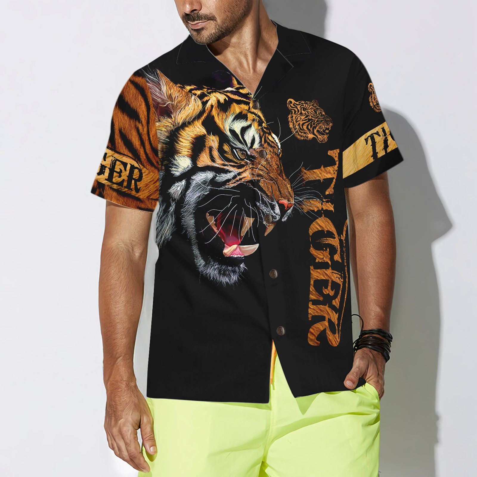 Tiger Skin Shirt For Men Hawaiian Shirt