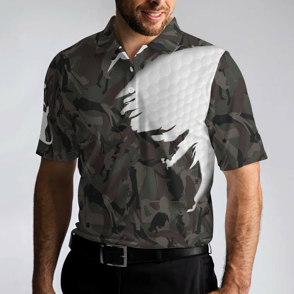 Time Spent On Golf Course Polo Shirt, Camouflage Golf Shirt With Sayings, Best Golf Shirt For Men - Hyperfavor