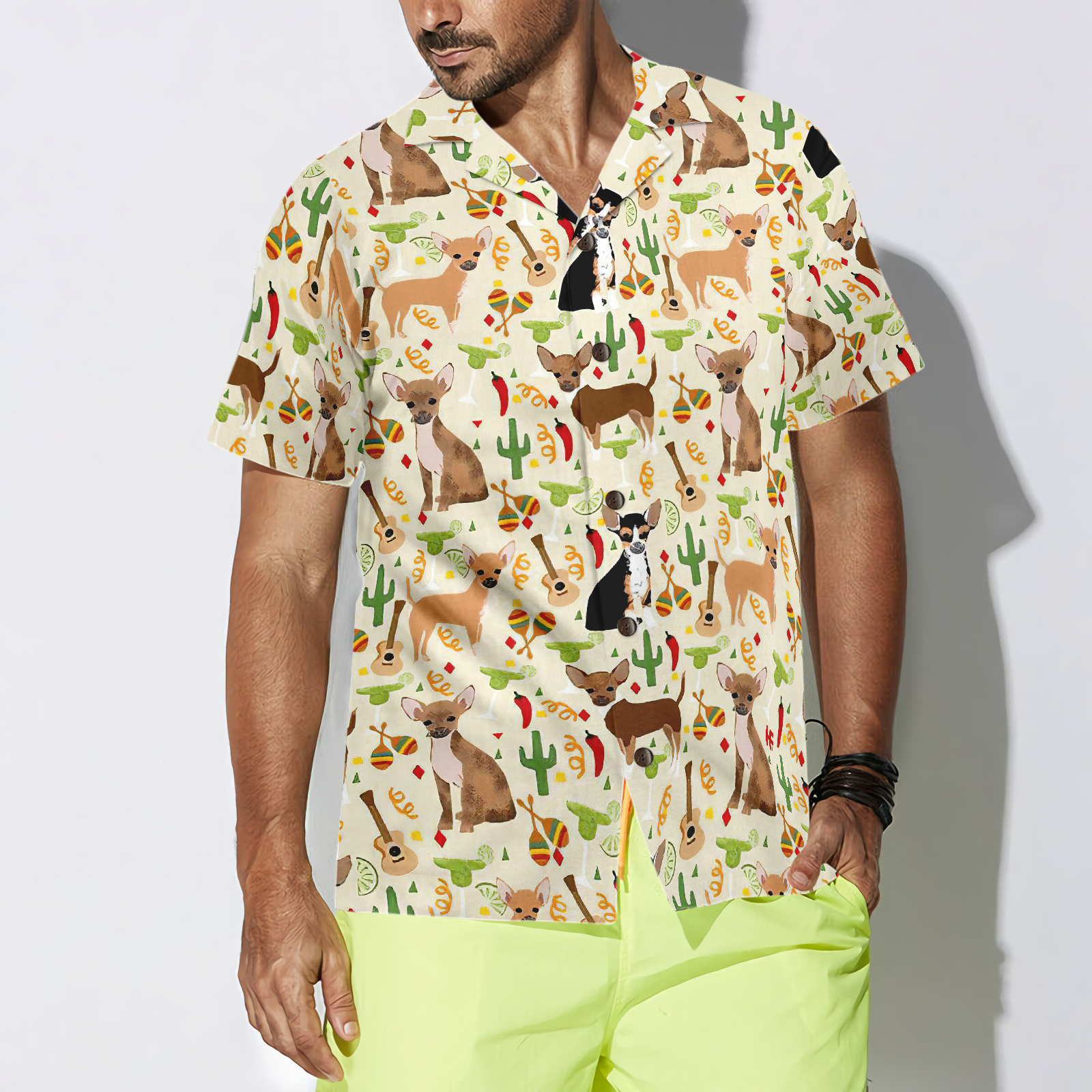 Fiesta Chihuahua And Margaritas Celebration Hawaiian Shirt