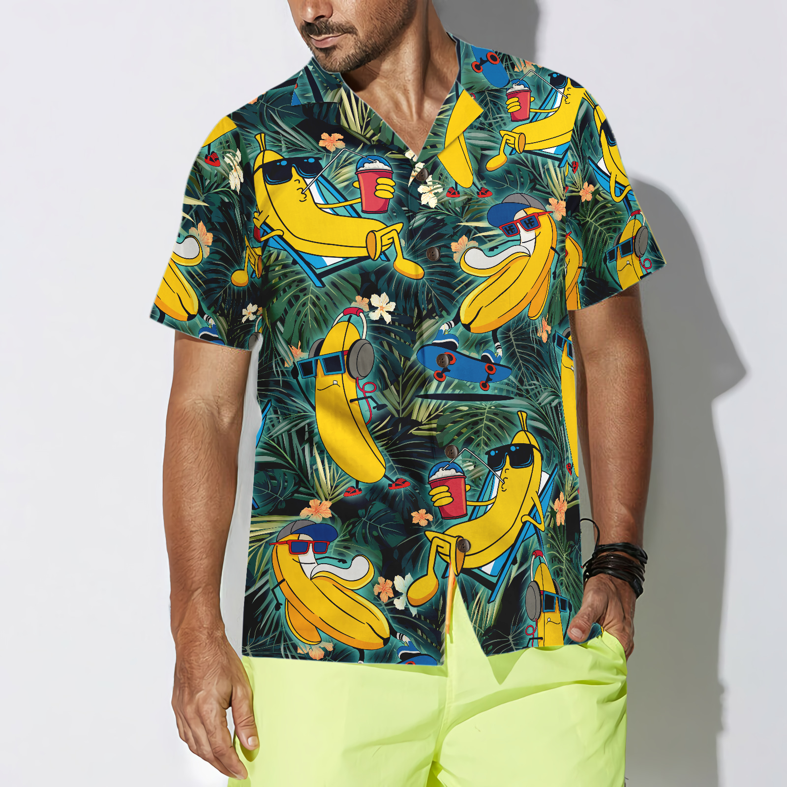 Funny Chill Tropical Banana Hawaiian Shirt