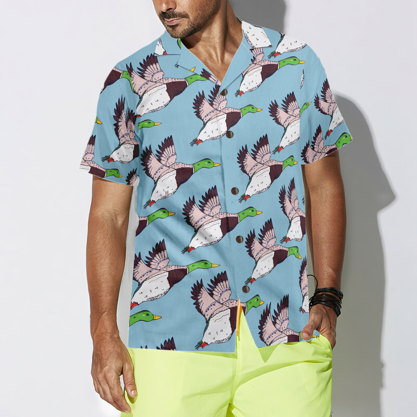 Flying Ducks Shirt For Men Hawaiian Shirt