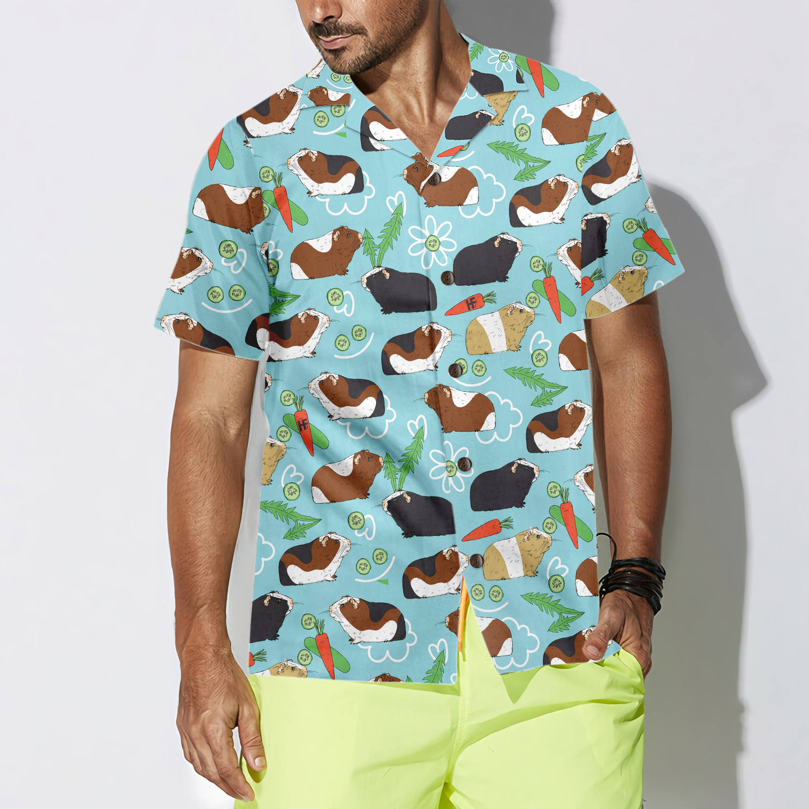 Guinea Pig Seamless Pattern V1 Hawaiian Shirt