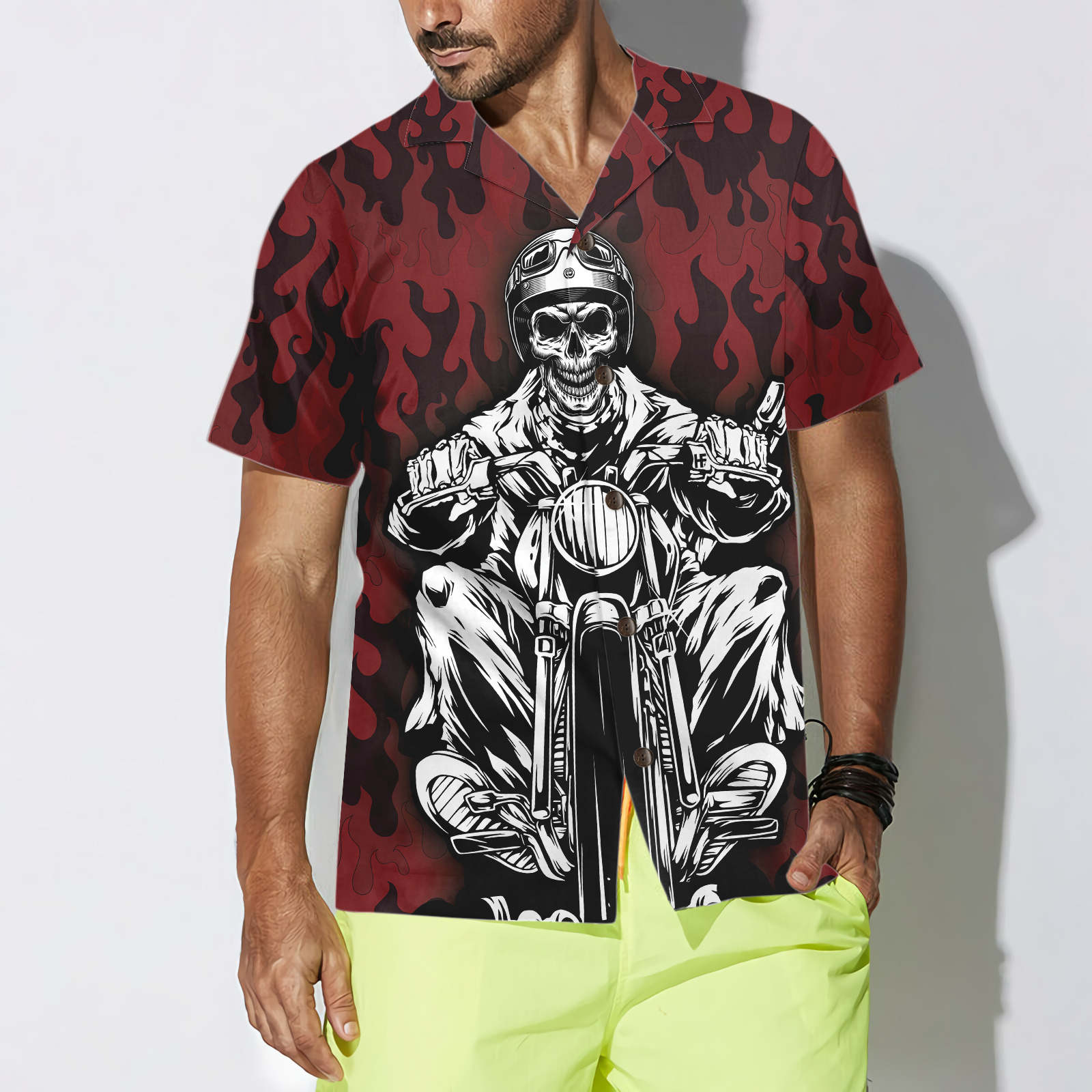 Don't Touch My Motorbike Hawaiian Shirt