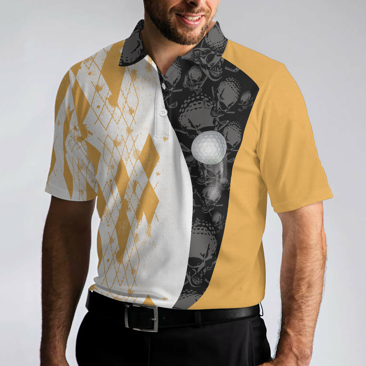 Weekend Forecast Beer And Golf With Skeleton Polo Shirt