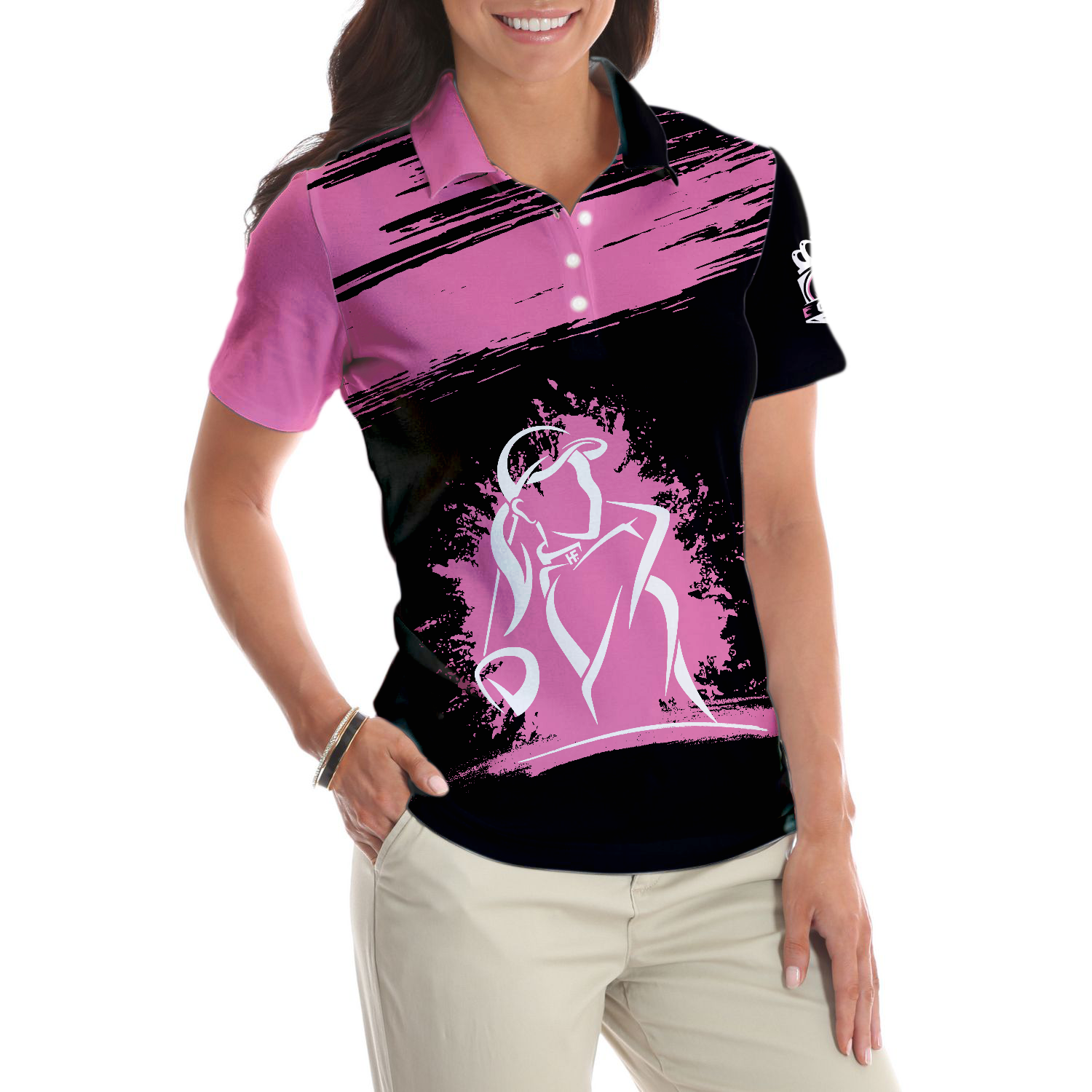 What Golf Like A Girl Really Means Short Sleeve Women Polo Shirt, Funny Golf Shirt With Sayings For Ladies