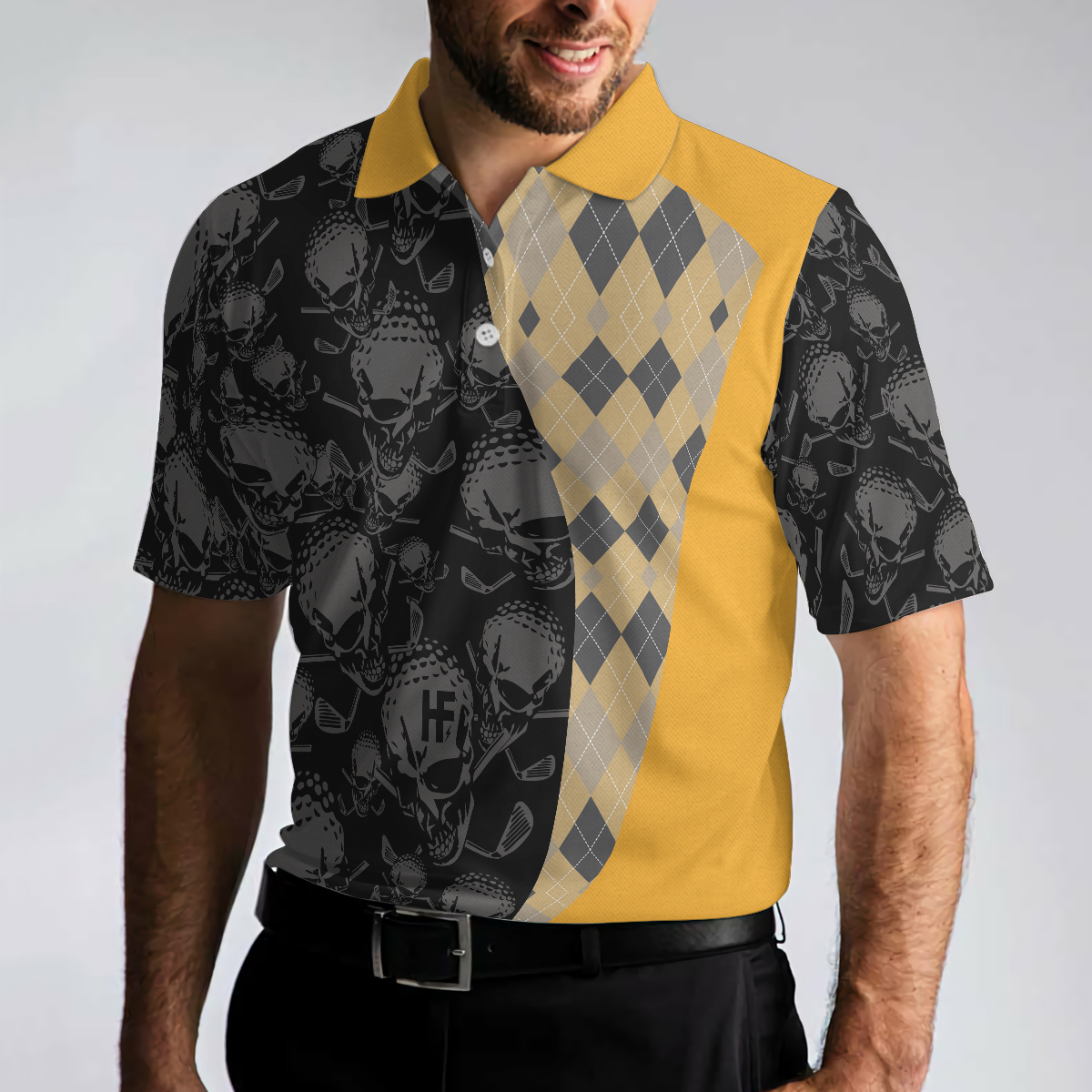 There Is Nothing A Beer And Golf Can't Fix V2 Polo Shirt, Skull Plaid Pattern Golf Shirt, Best Golf Drink Shirt