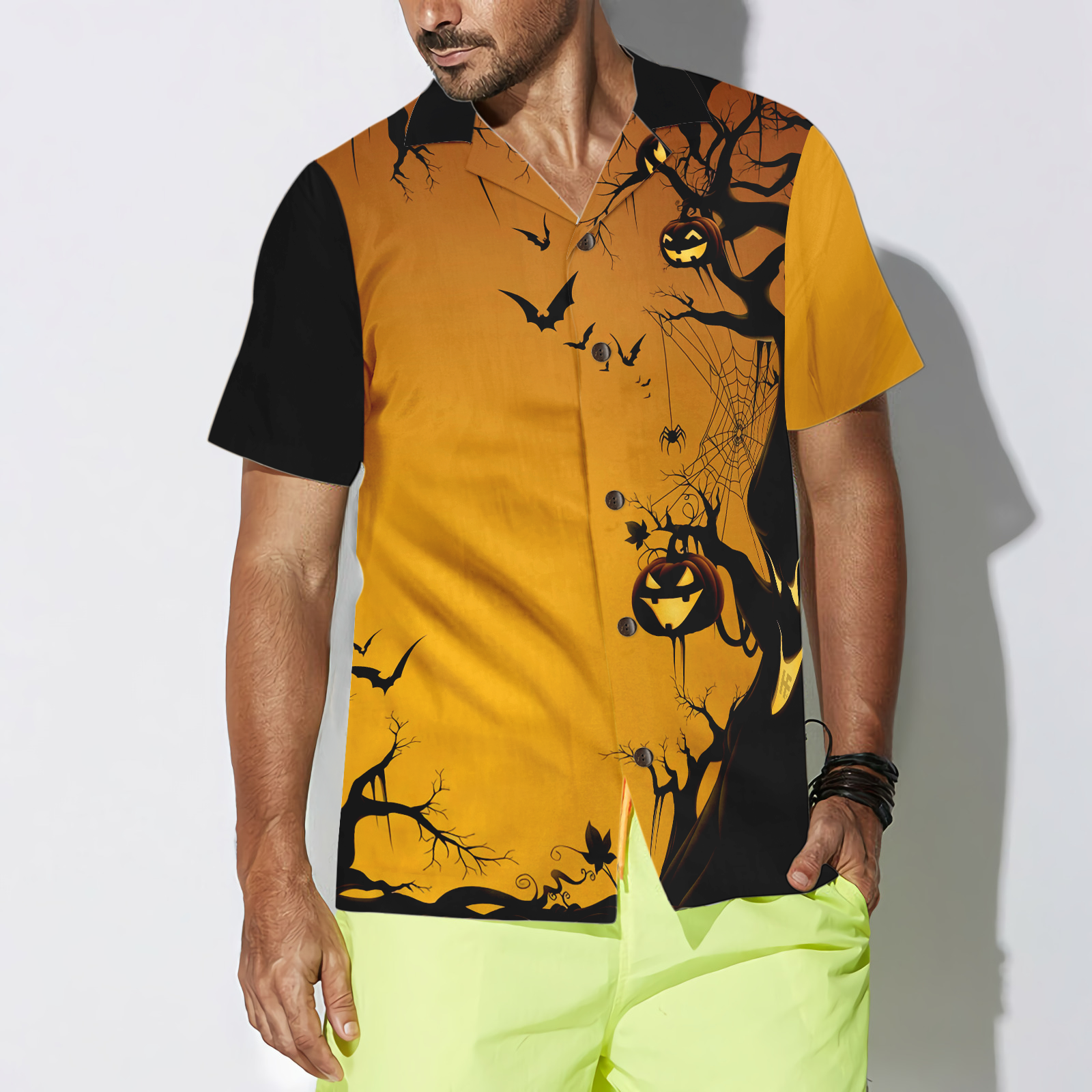 Scary Halloween Tree Hawaiian Shirt