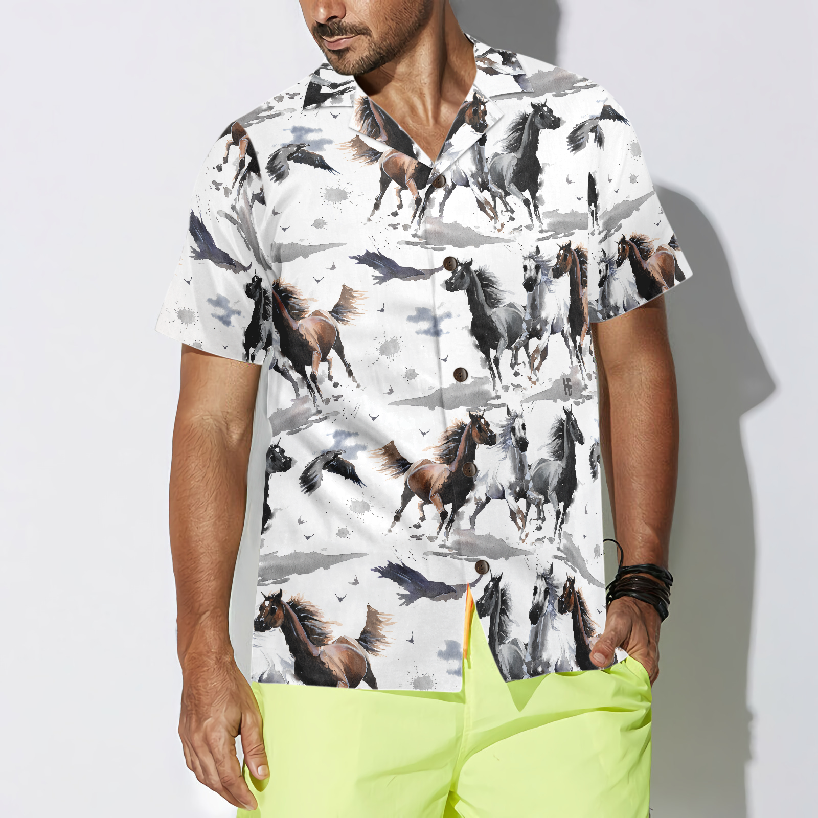 Racing Horses Hawaiian Shirt