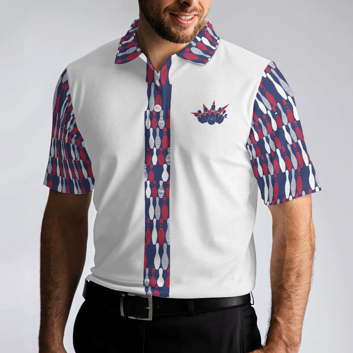 Bowling Makes Me Happy The Ten Pin Not So Much Men Polo Shirt, Best Bowling Polo Shirt Design For Male