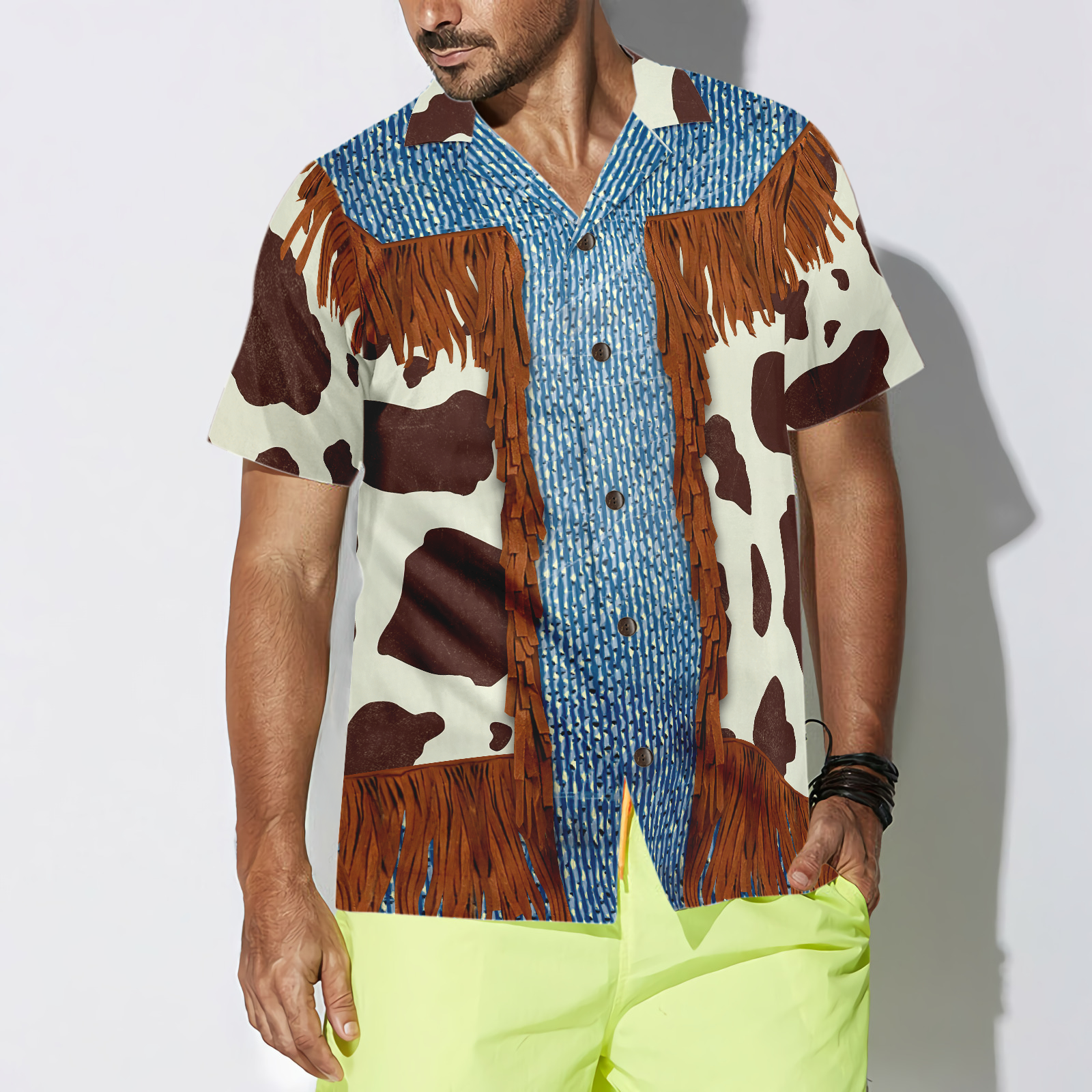 Cowboy Dairy Vintage Western Texas Hawaiian Shirt, Life Is Better With Texas Longhorns Shirt, Texas Home Shirt For Men