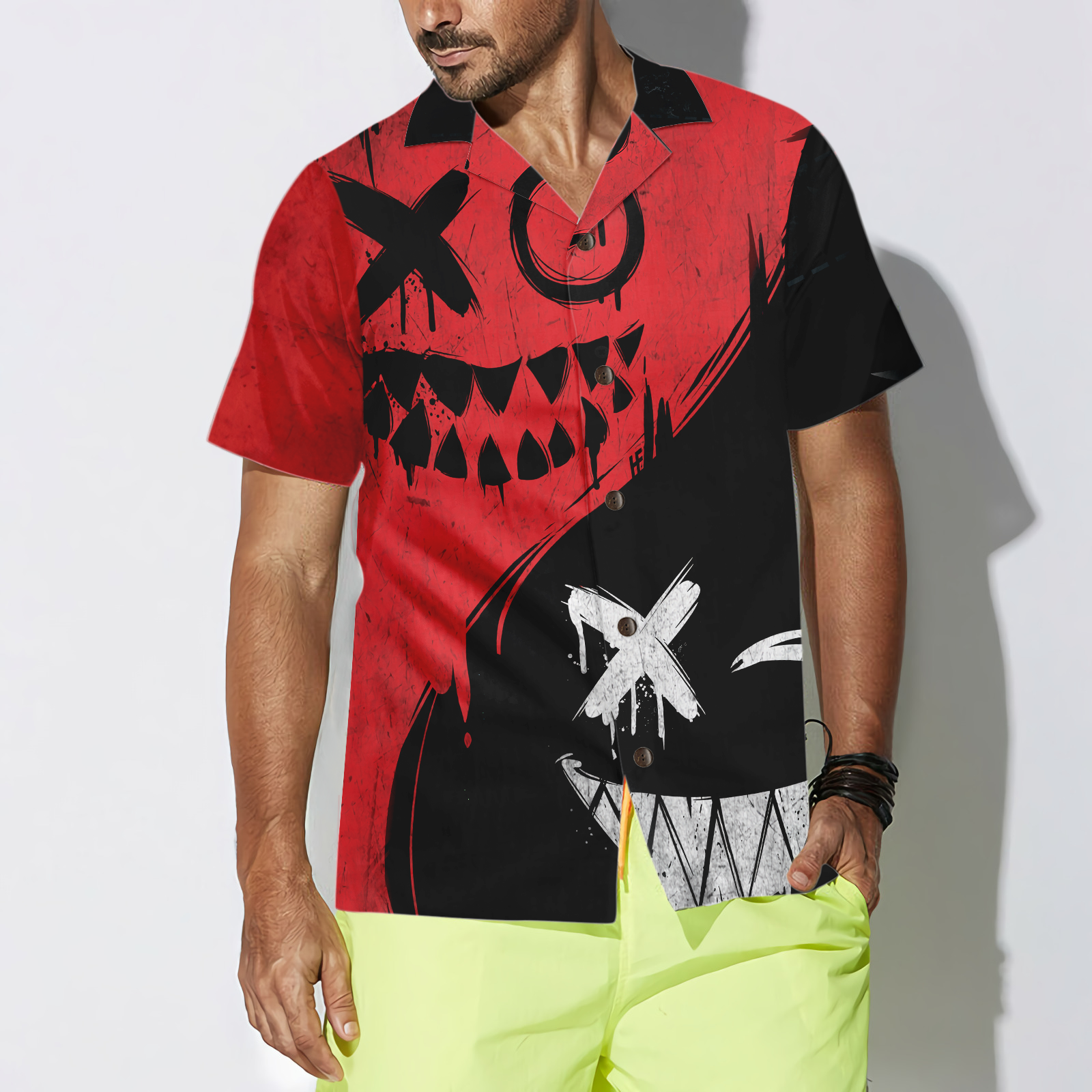 Halloween Evil Smile Hawaiian Shirt