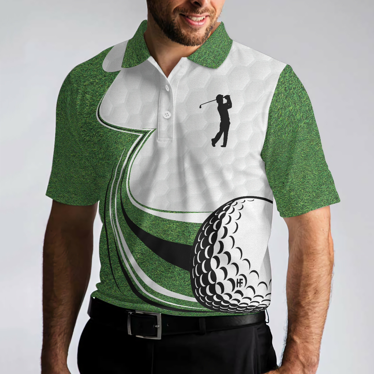 My Green Jacket Is In The Wash Green Golf Polo Shirt, Green Golfing Shirt For Men, Golfing Shirt