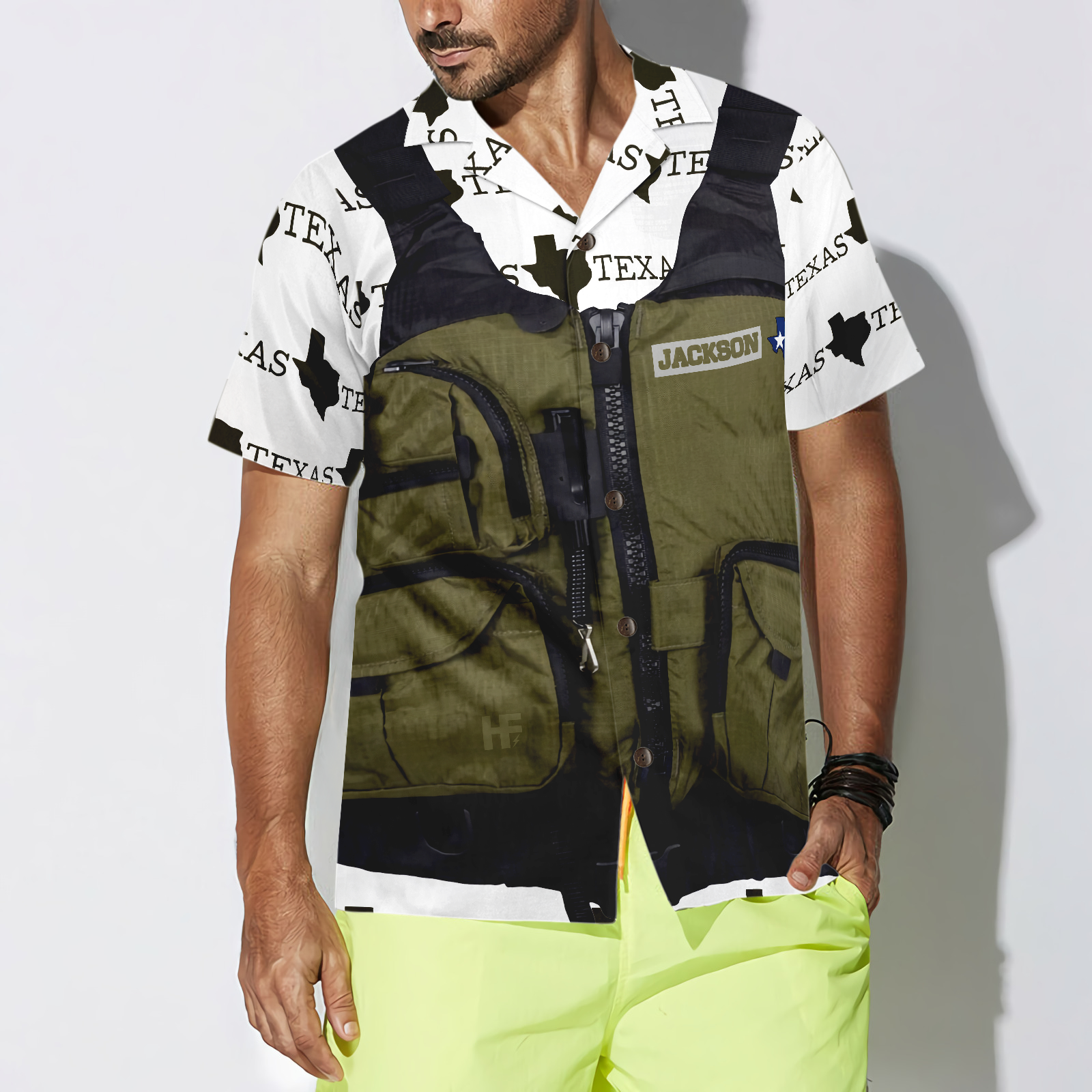 Life Vest Kayak & Fishing Texas Custom Hawaiian Shirt, State Of Texas Logo Shirt, Texas Flag Shirt For Men