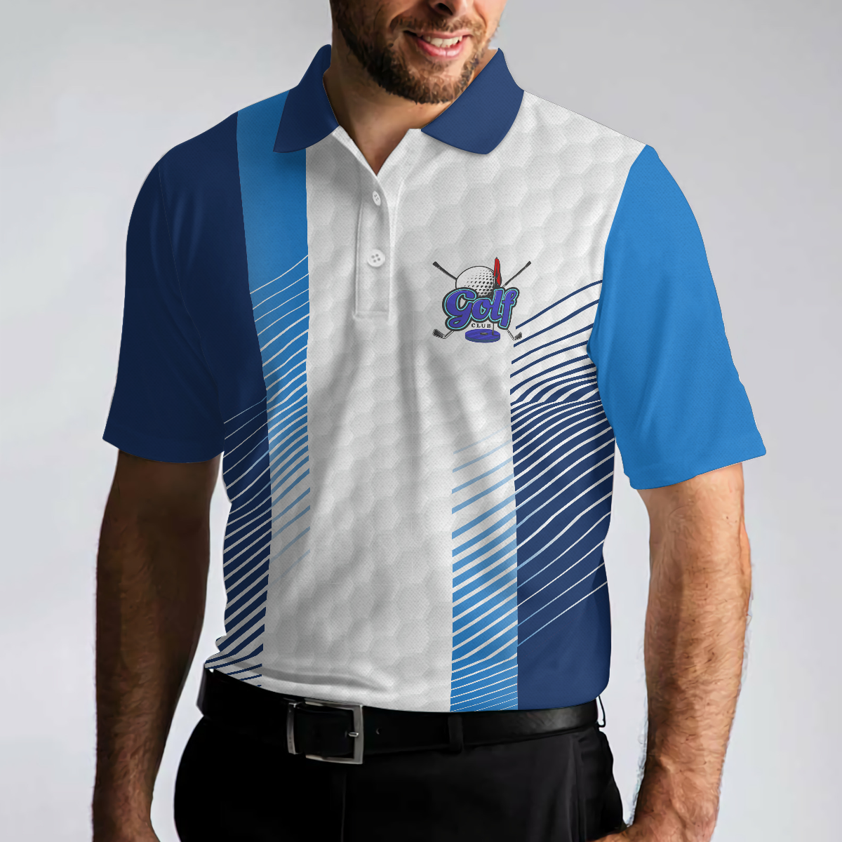I'd Tap That Elegant Blue Color Golf Polo Shirt, Blue Golfing Polo Style Shirt For Male Golfers, Best Golf Gift