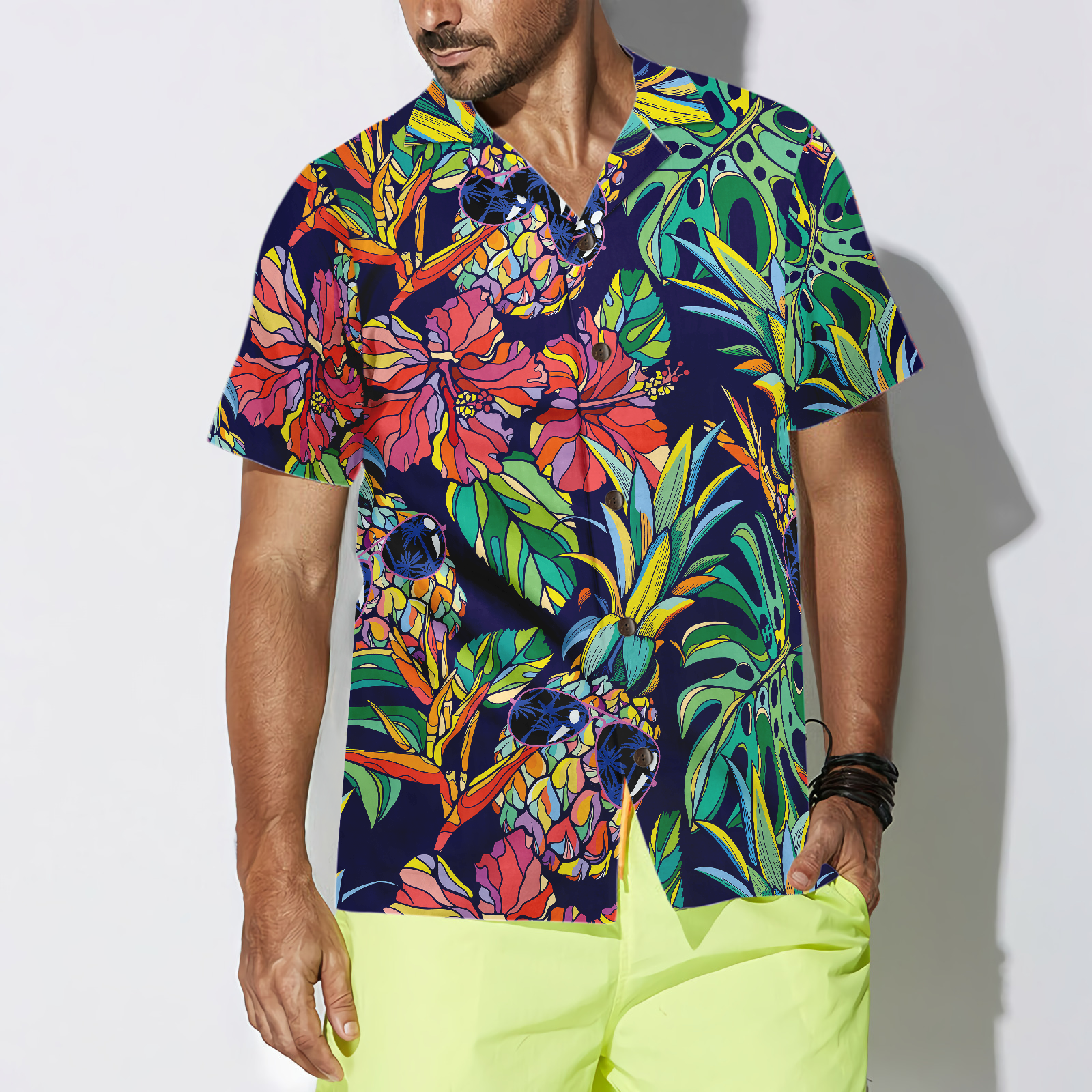 Tropical Coolest Pineapple Hawaiian Shirt