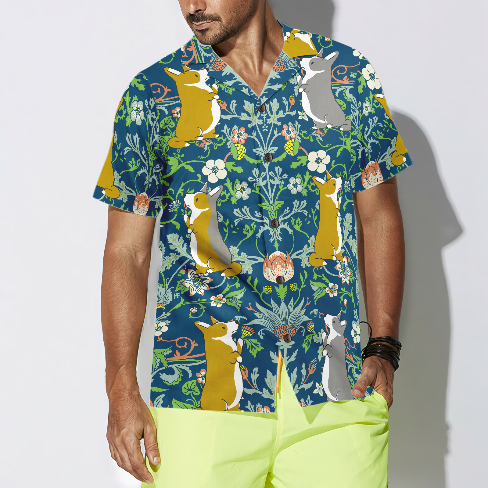 Corgi In The Magical Forest Corgi Hawaiian Shirt, Best Dog Shirt For Men And Women