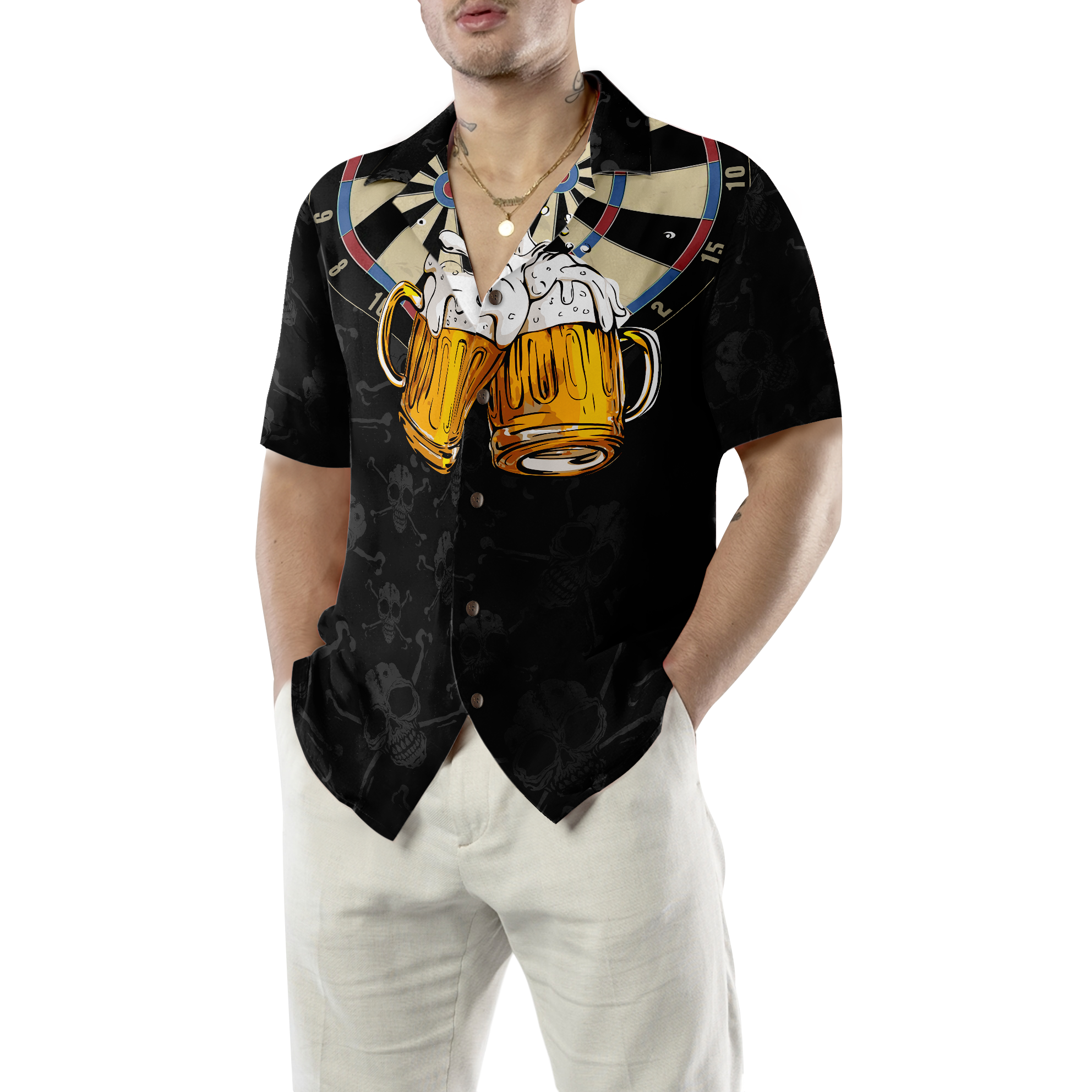 Darts And Beer Hawaiian Shirt, Best Gift For Beer Lovers