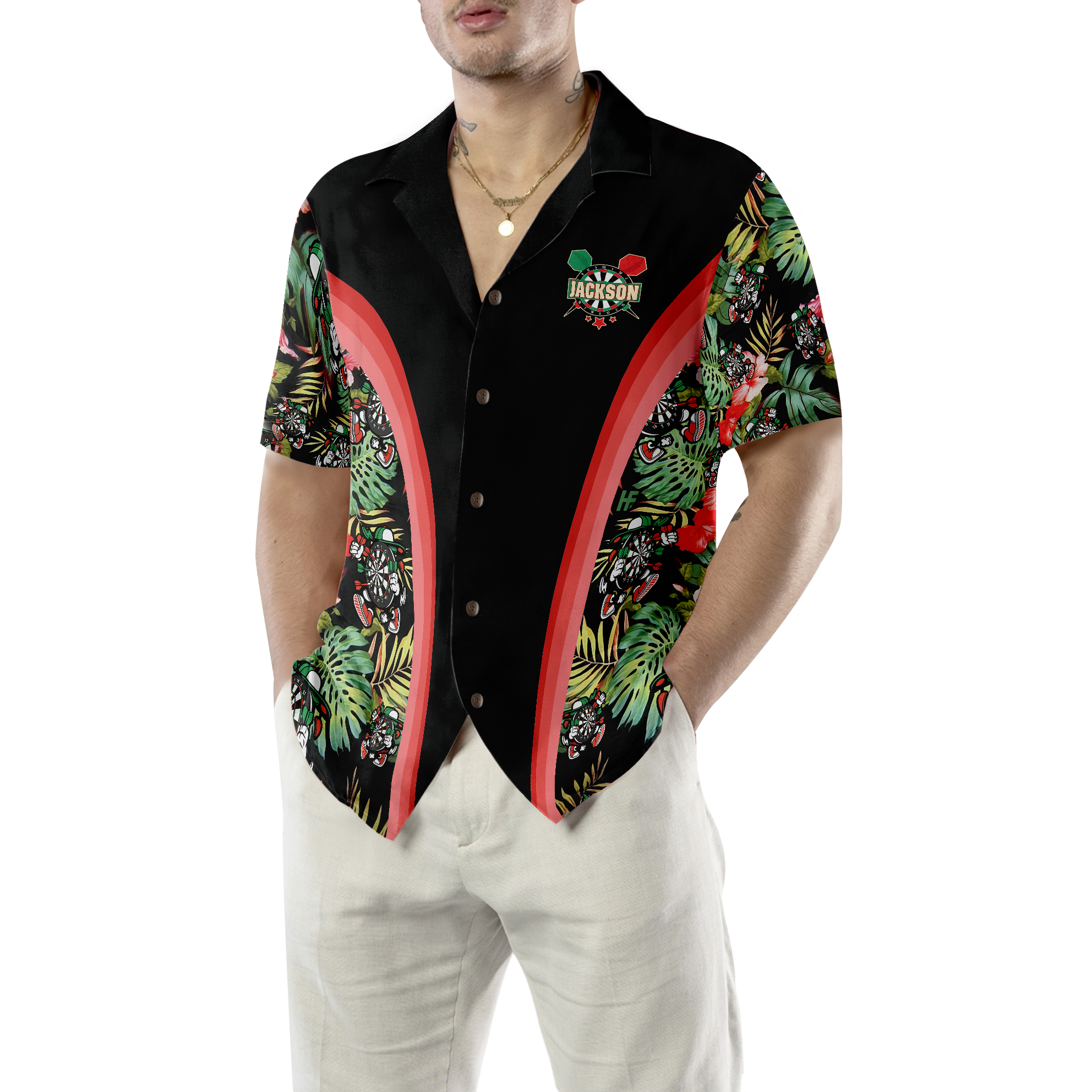 Old Guys Rule Dart Tropical Custom Hawaiian Shirt